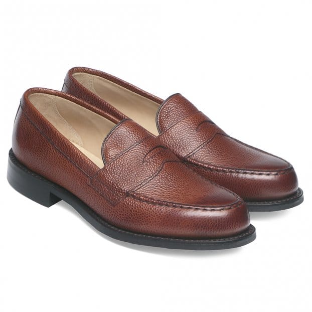 Howard R Loafer in Mahogany Grain Leather / JOSEPH CHEANEY