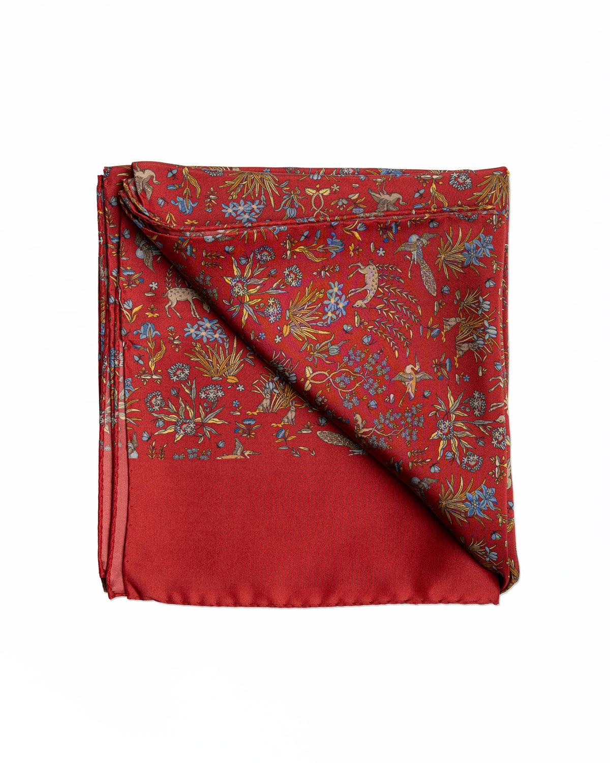 Fular de Seda Roja Claro - Casa Sartorial