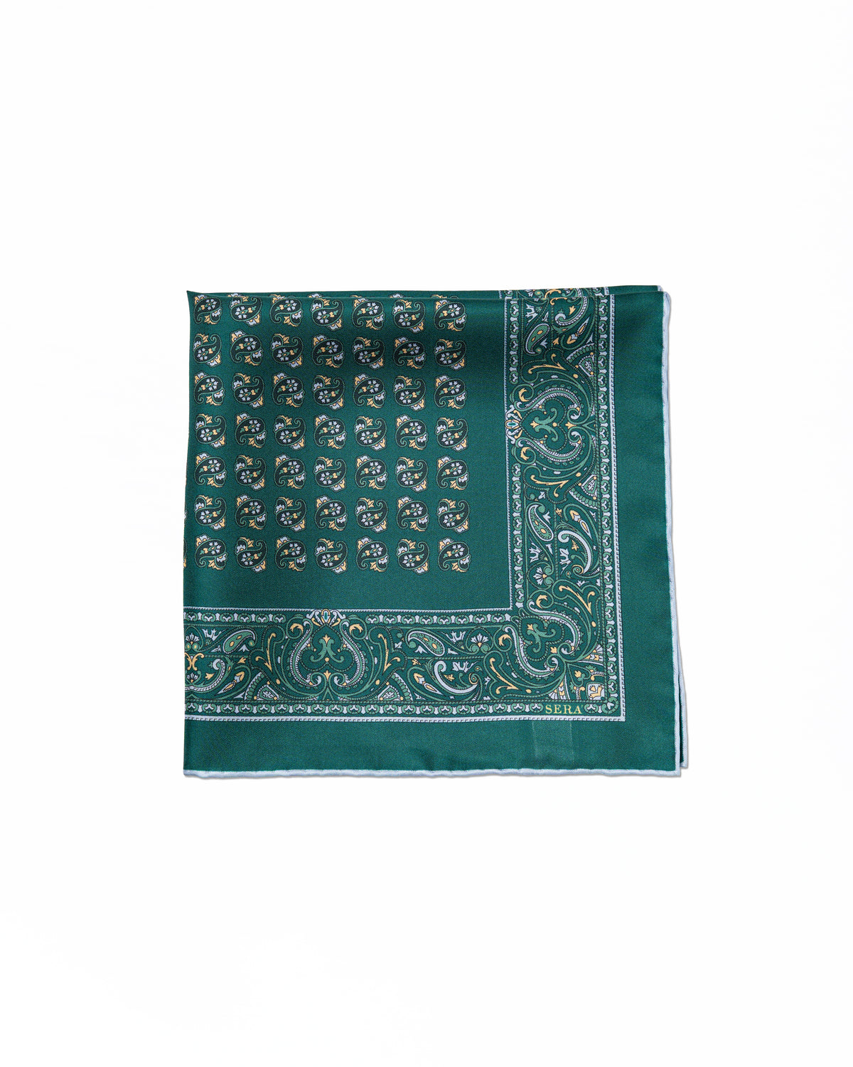 Pocket Square Verde II | Serà Fine Silk