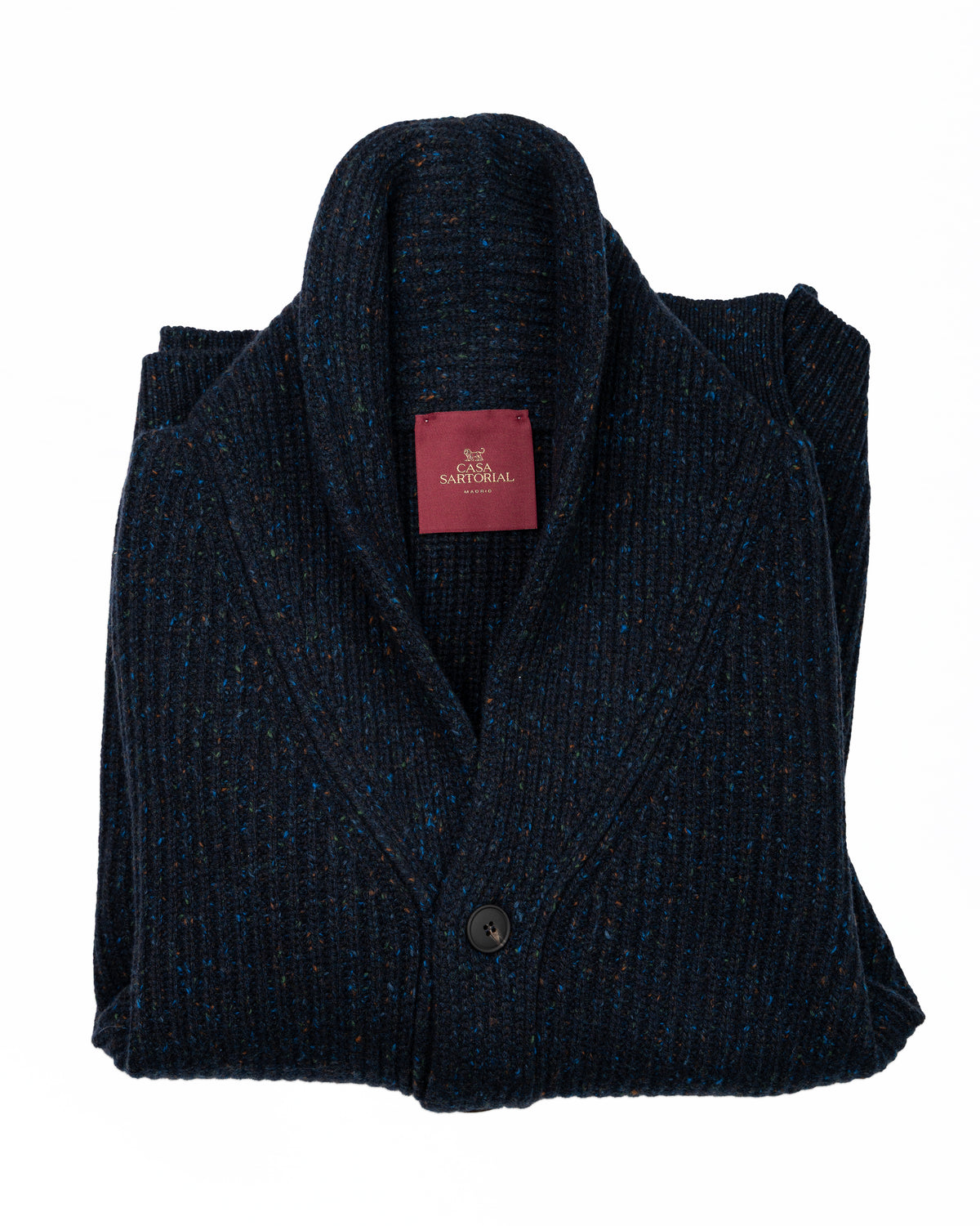 Shawl collar cardigan CASA SARTORIAL - NAVY