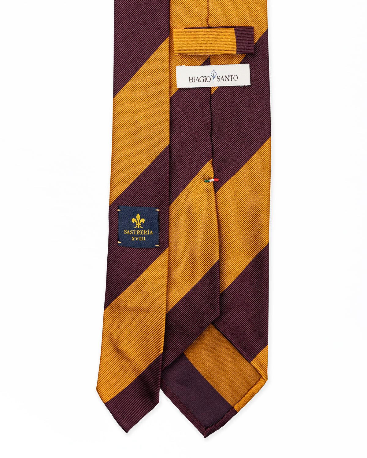 Corbata de Seda amarillo y morado | Biagio Santo