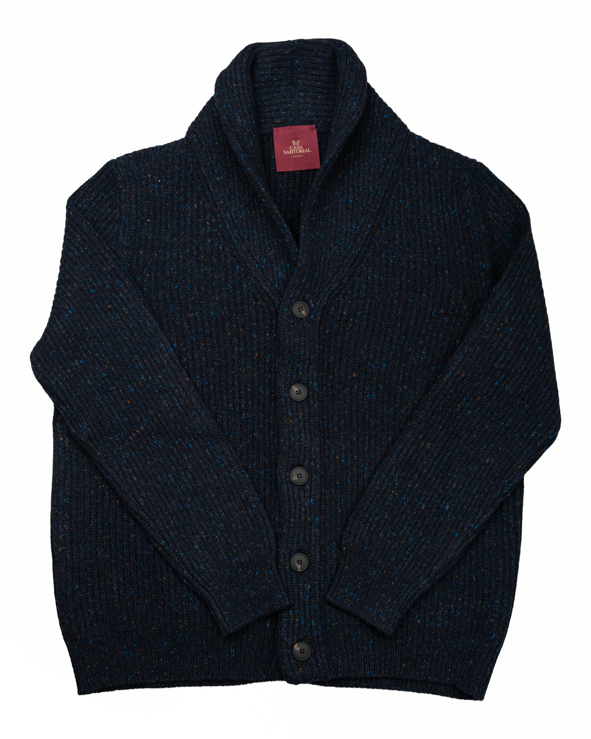 Shawl collar cardigan CASA SARTORIAL - NAVY