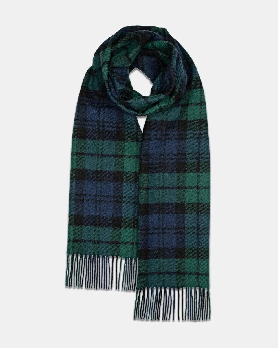 Oversized Lambswool Scarf - Black Watch