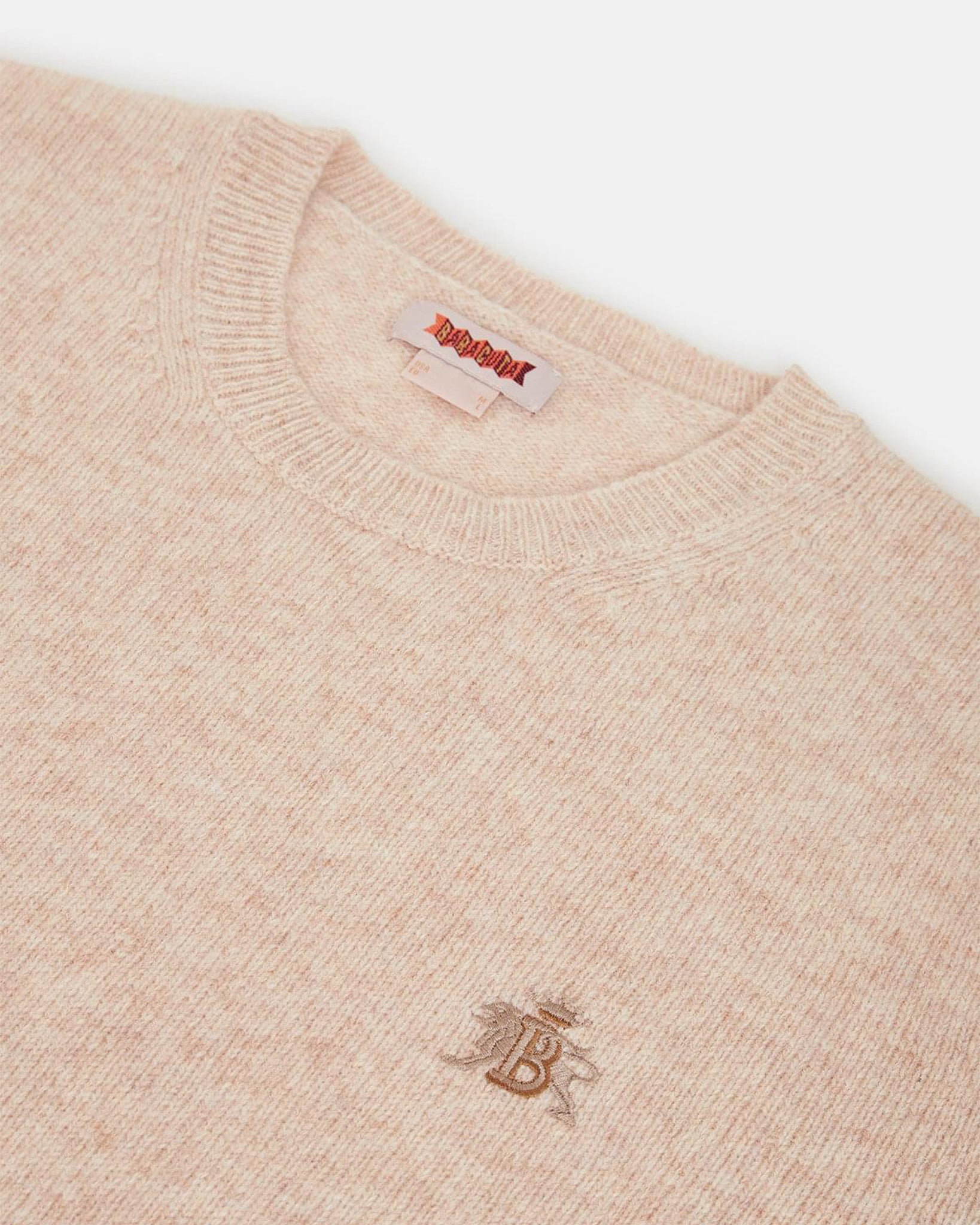 Shetland Wool Jersey Antique White / Baracuta