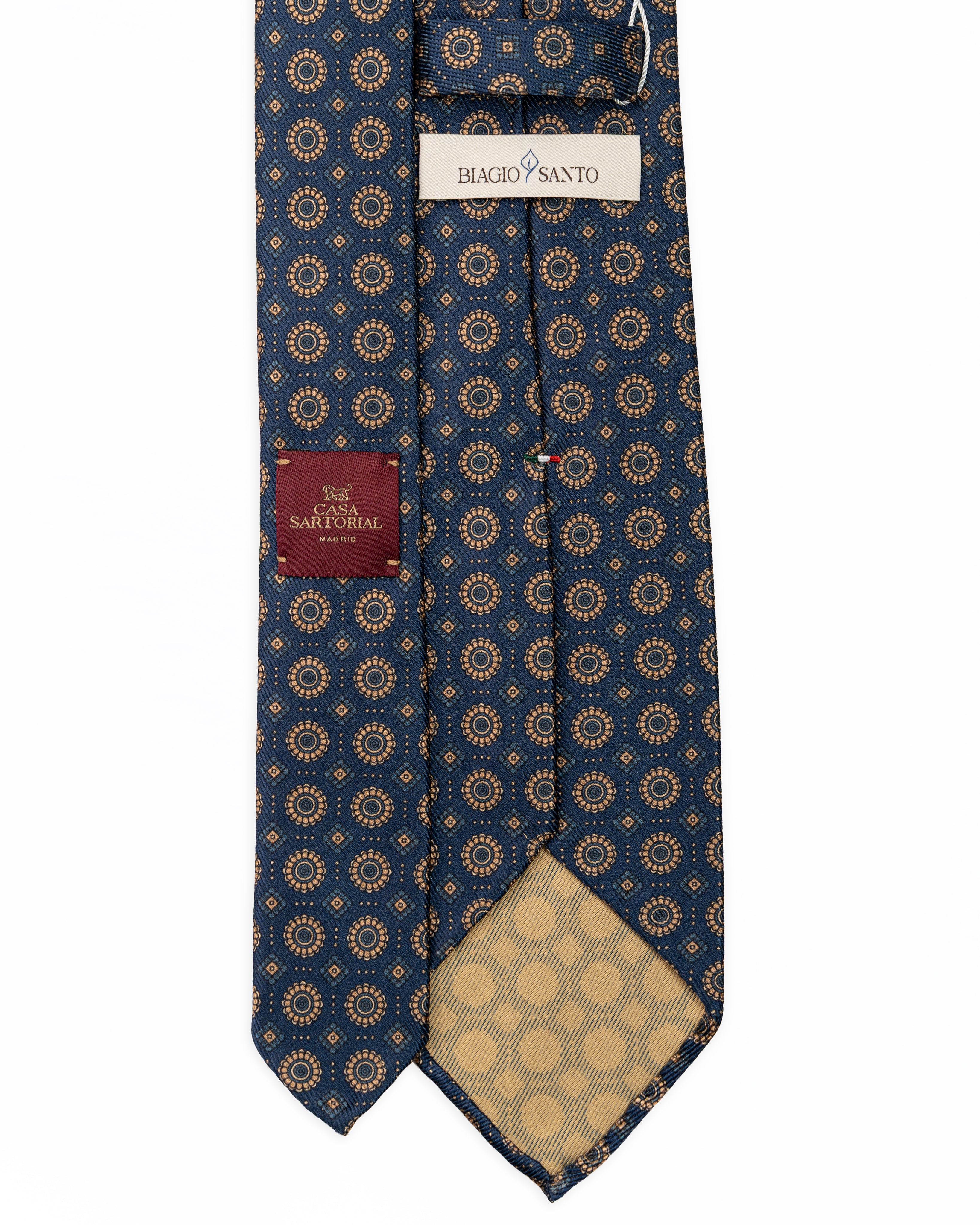 Corbata de seda twill azul | Biagio Santo