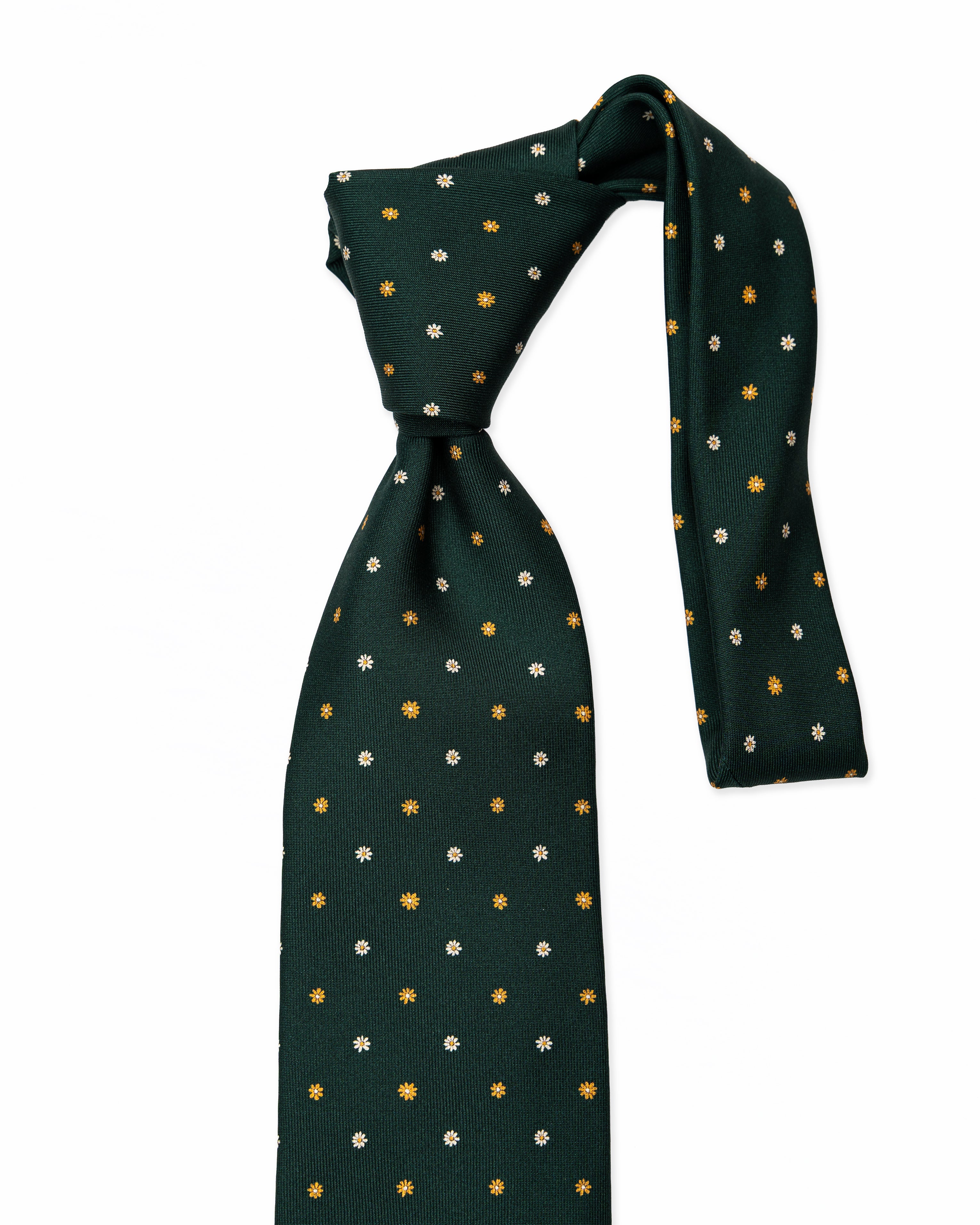 Corbata de Seda Verde Floral | Biagio Santo X S.18