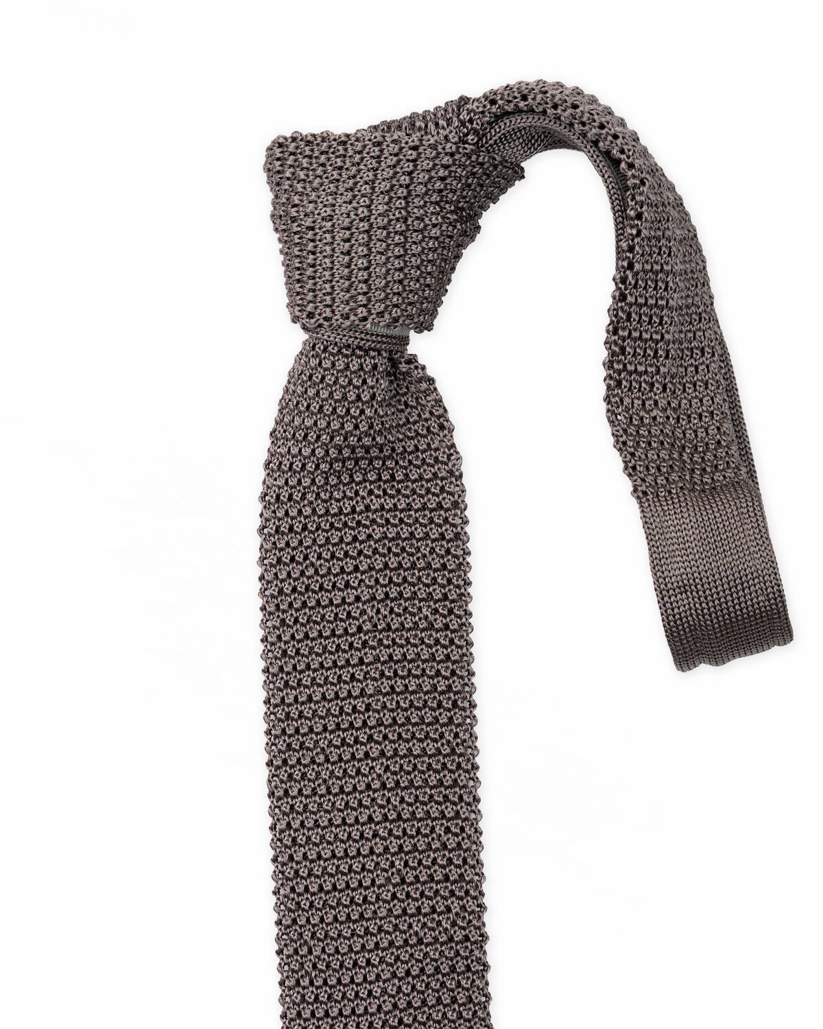 Corbata de punto gris | PAOLO ALBIZZATI