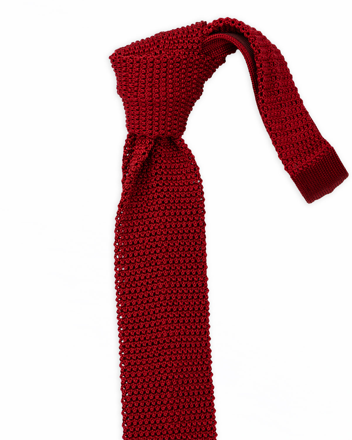 Corbata de punto roja | PAOLO ALBIZZATI