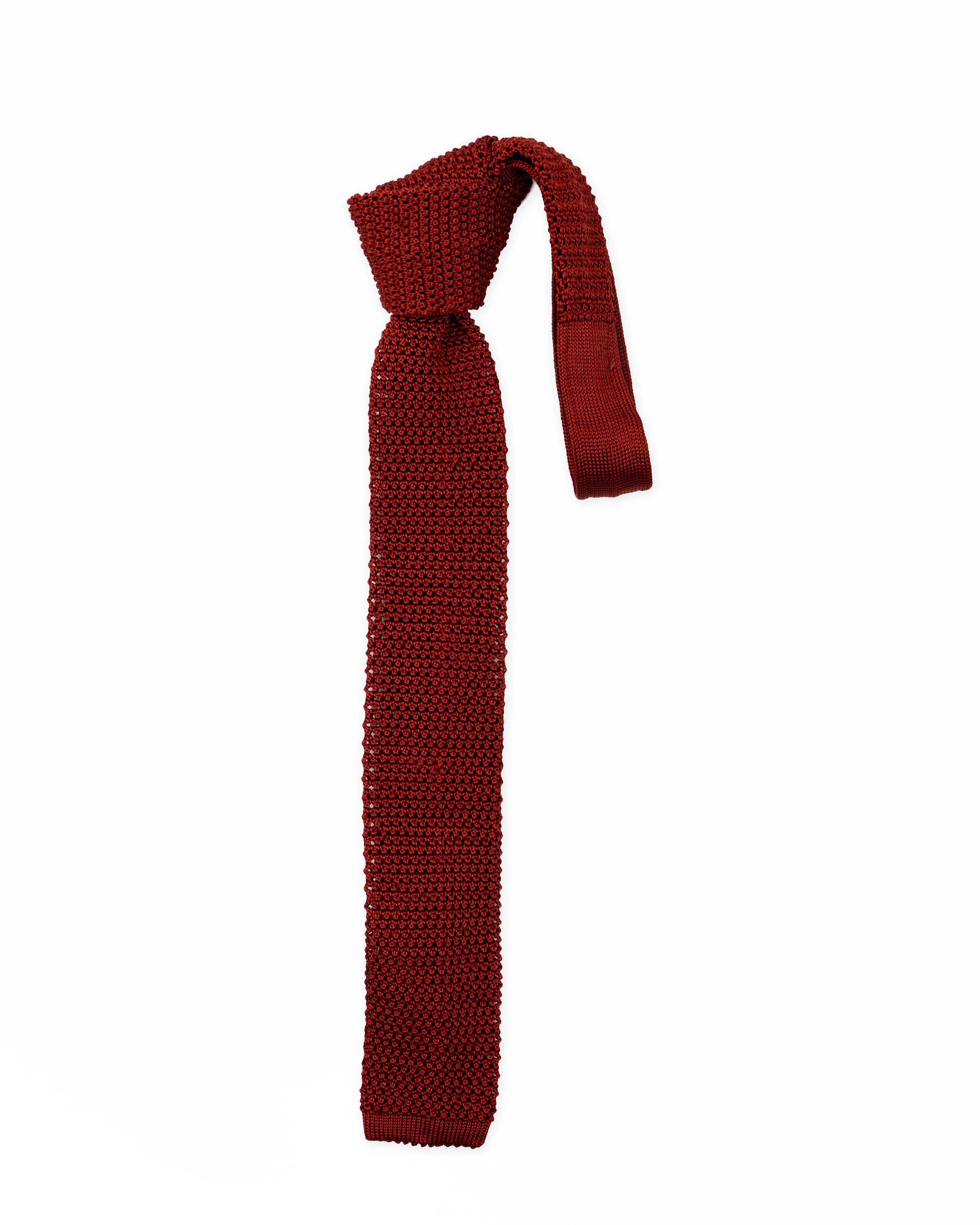 Corbata de punto rojo | PAOLO ALBIZZATI