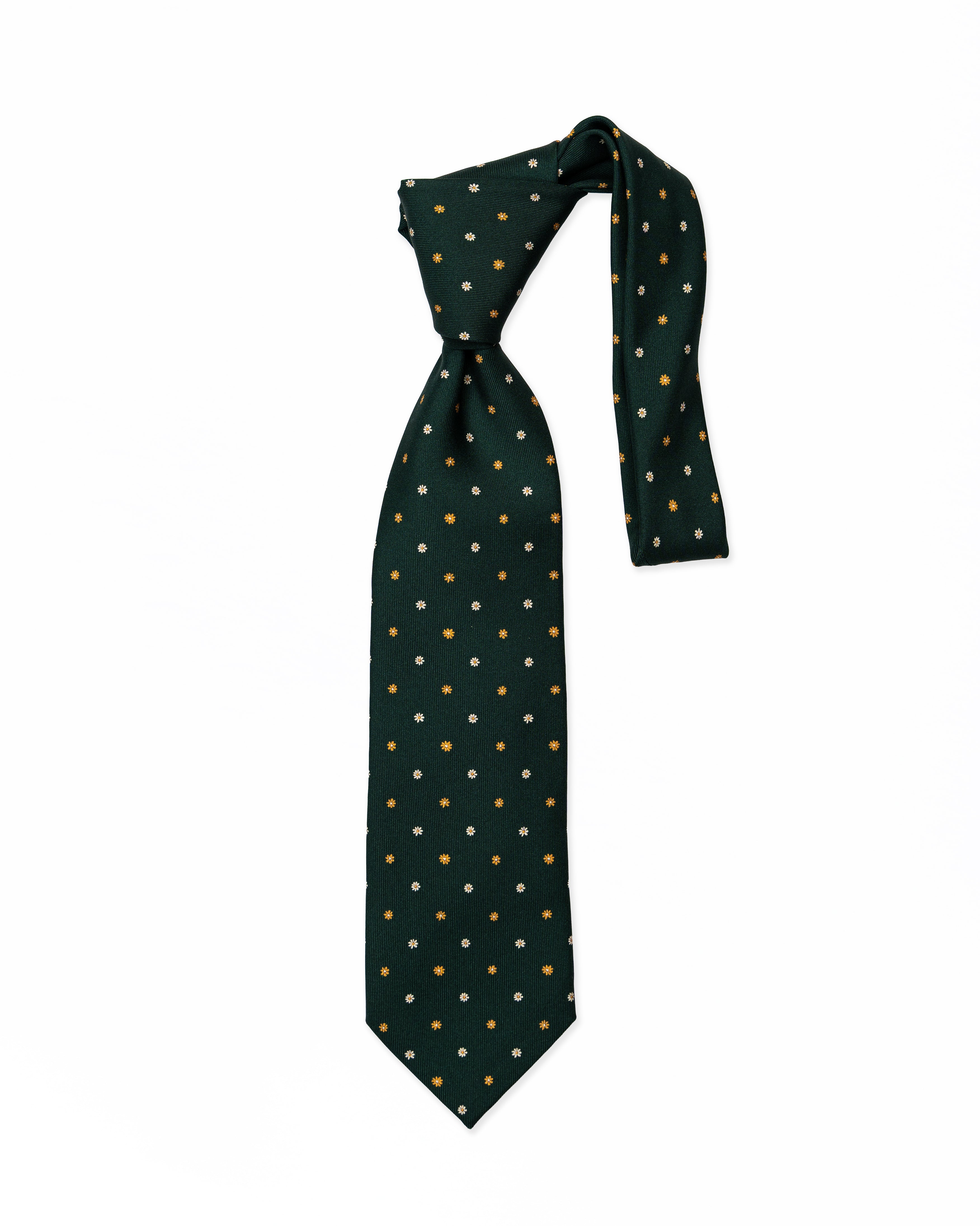 Corbata de Seda Verde Floral | Biagio Santo X S.18