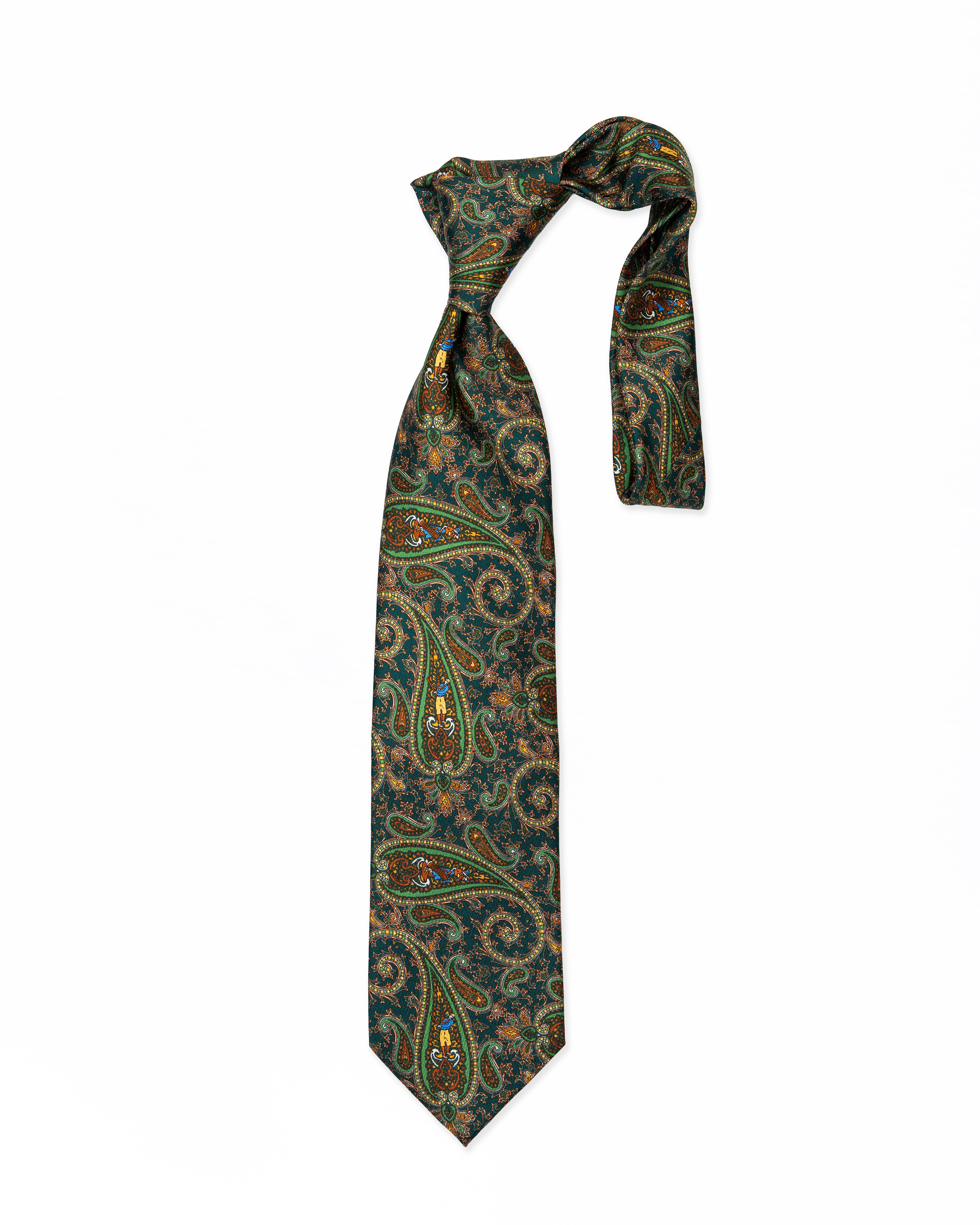 Corbata de Seda Verde Paisley | Biagio Santo X S.18