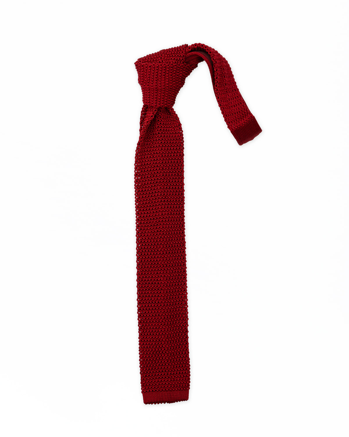Corbata de punto roja | PAOLO ALBIZZATI