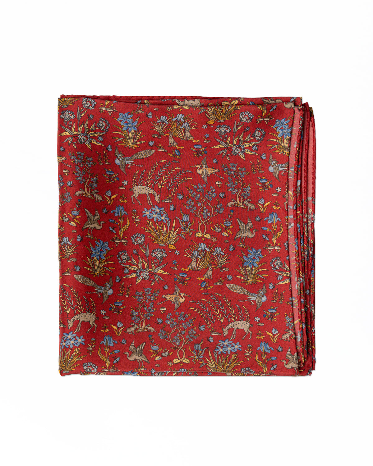 Fular de Seda Roja Claro - Casa Sartorial