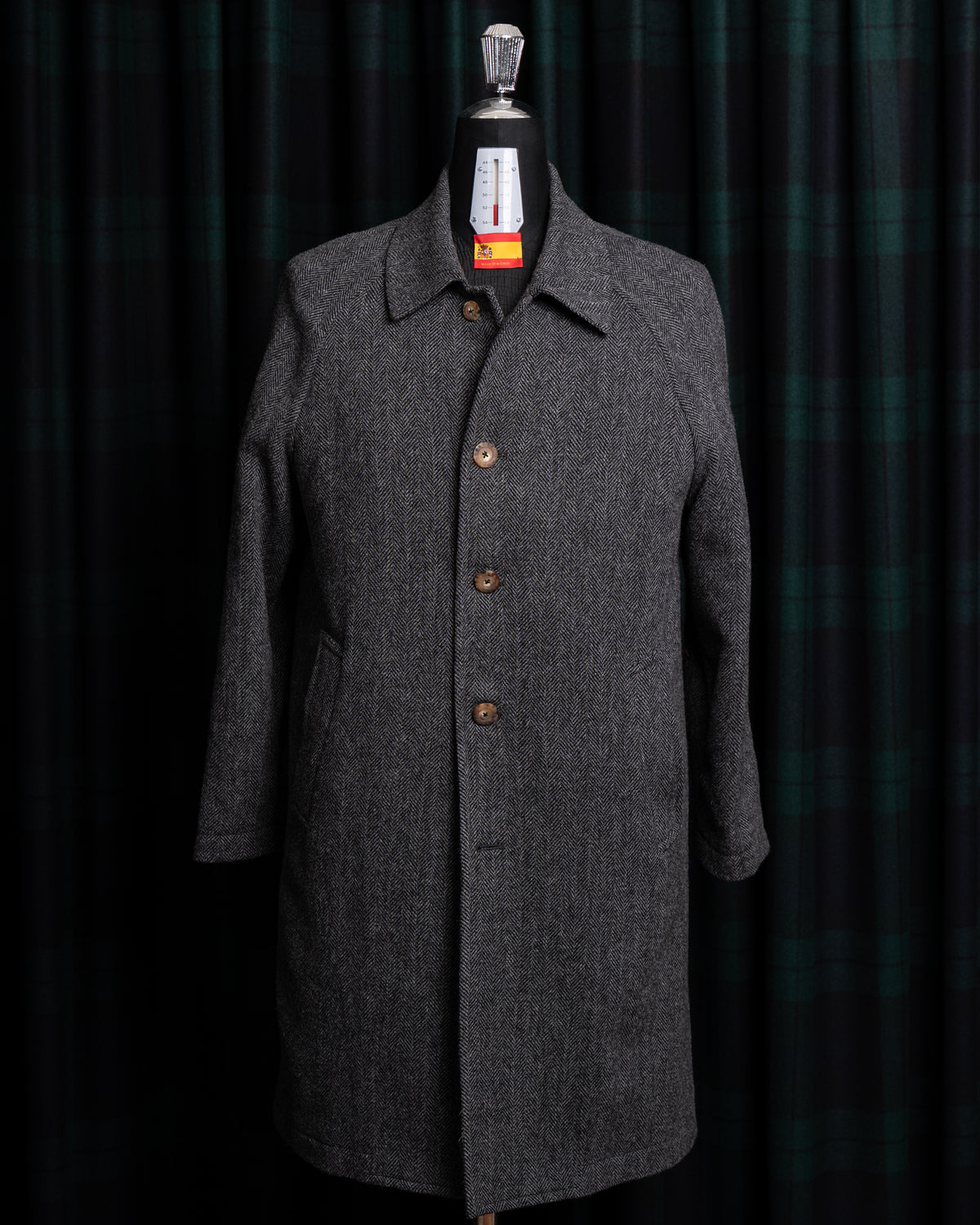 ROGERS PEET COMPANY FOR CASA SARTORIAL RAGLAN COAT/GRAY
