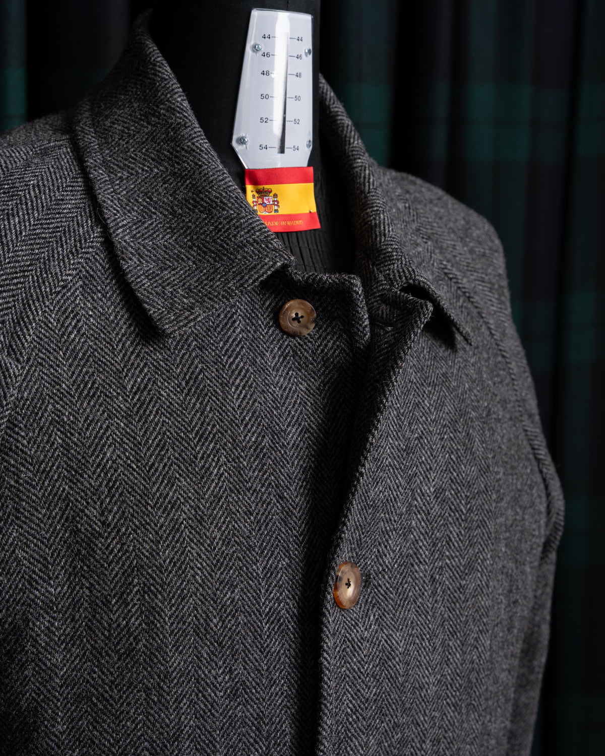 ROGERS PEET COMPANY FOR CASA SARTORIAL RAGLAN COAT/GRAY