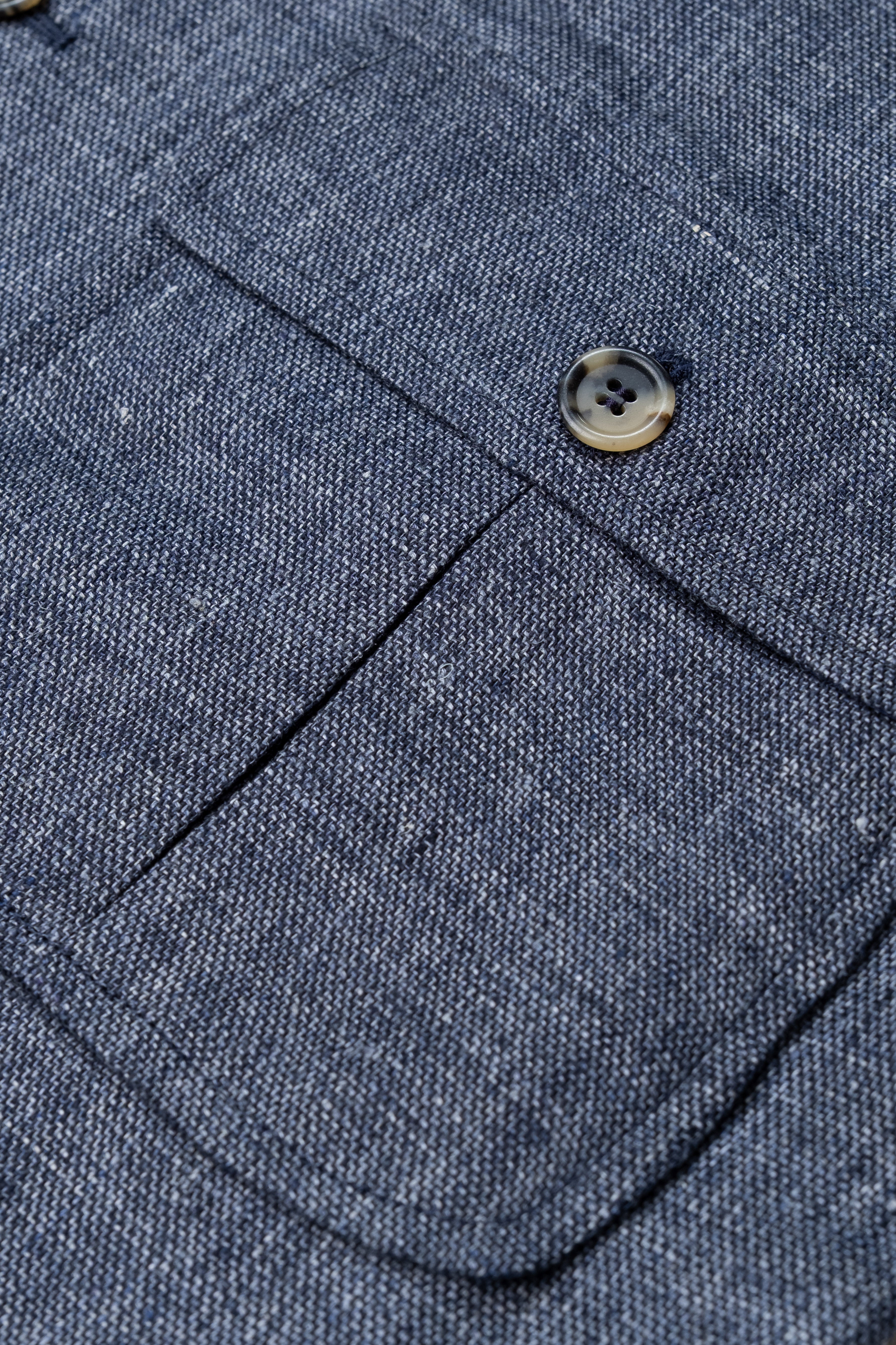 Chaleco Teba de Lino Azul Magee / CASA SARTORIAL