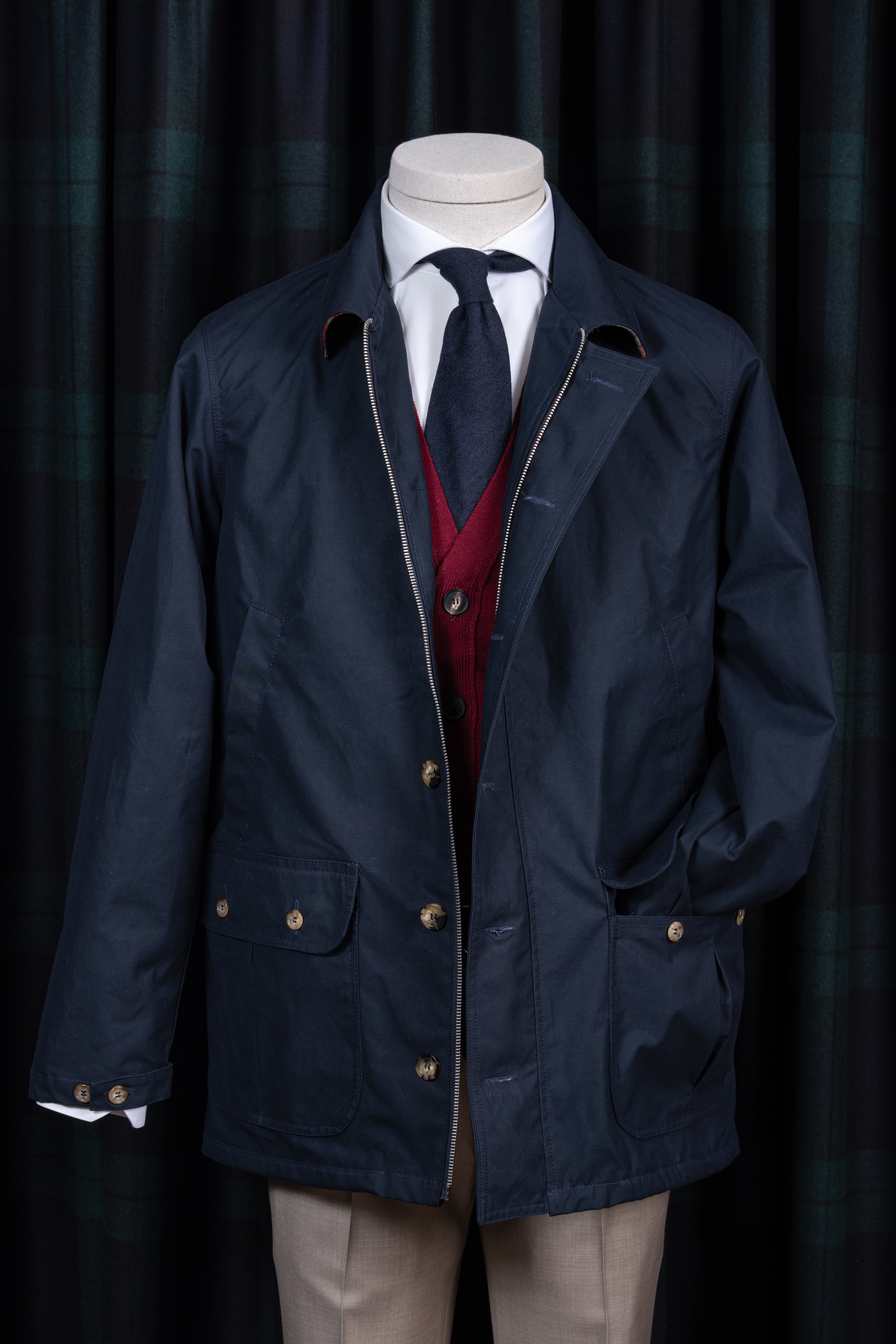 Chaquetón Algodón & Tweed NAVY / CASA SARTORIAL