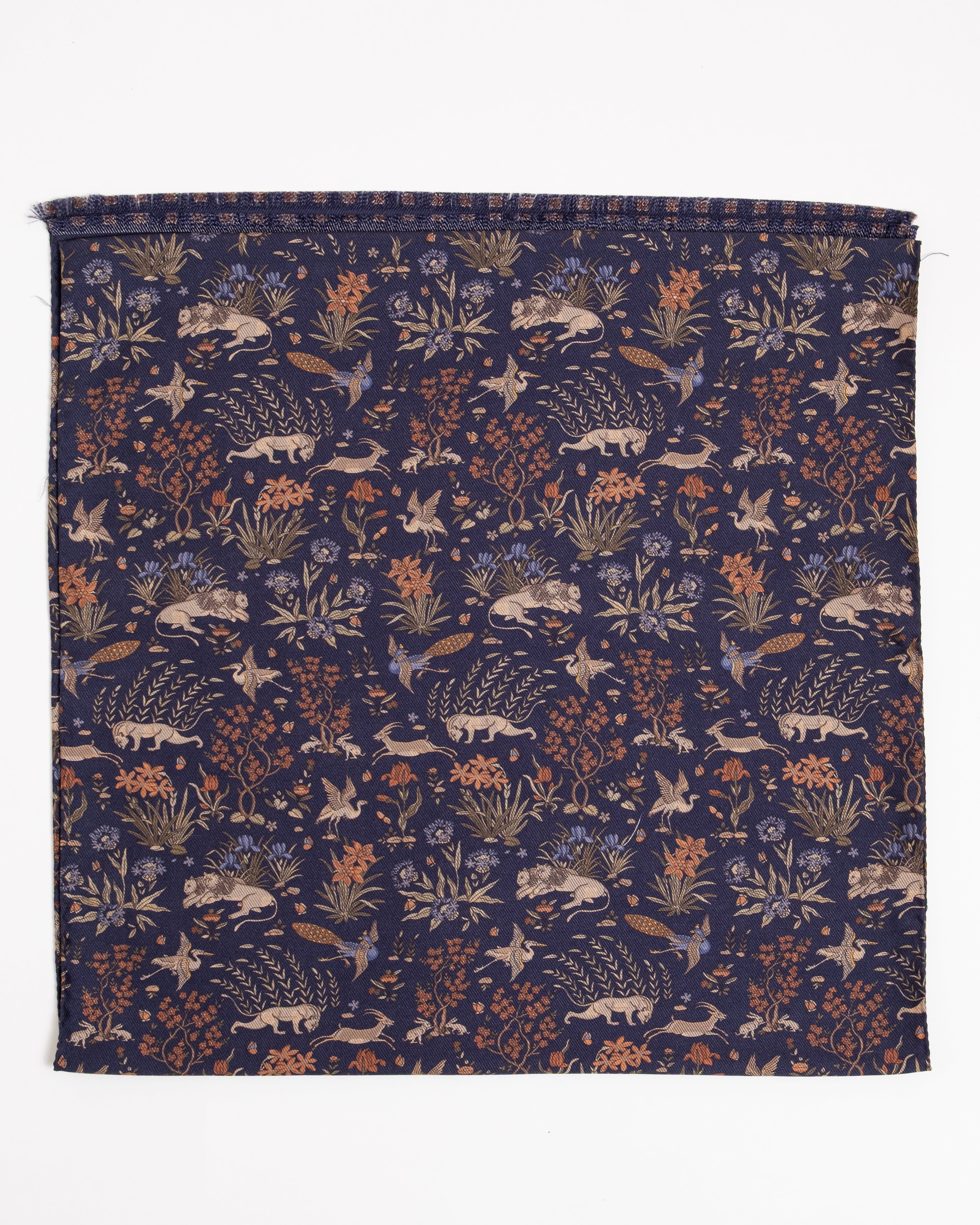 Fular de Seda Azul Marino - Casa Sartorial