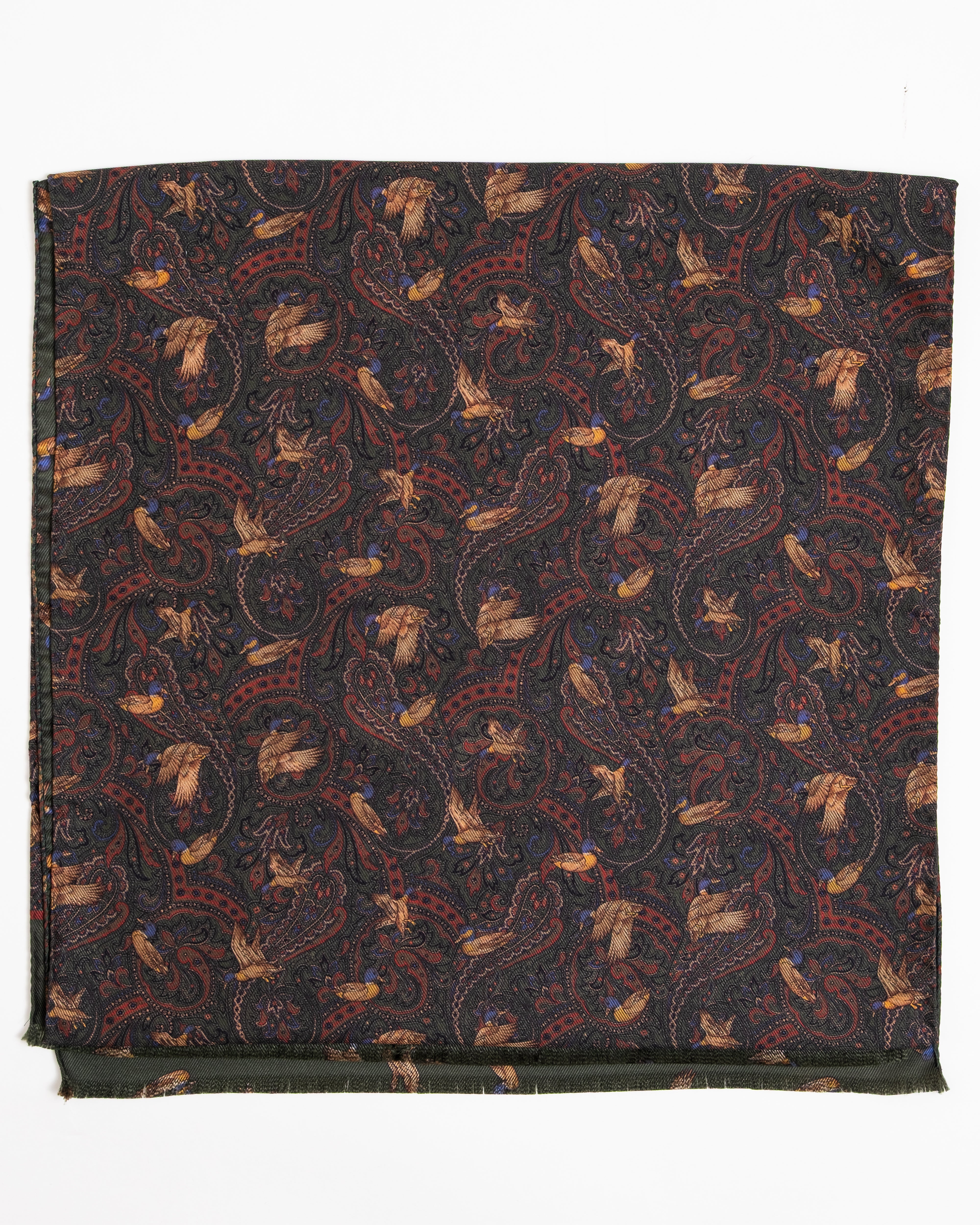 Fular de Seda Verde Oscuro - Casa Sartorial