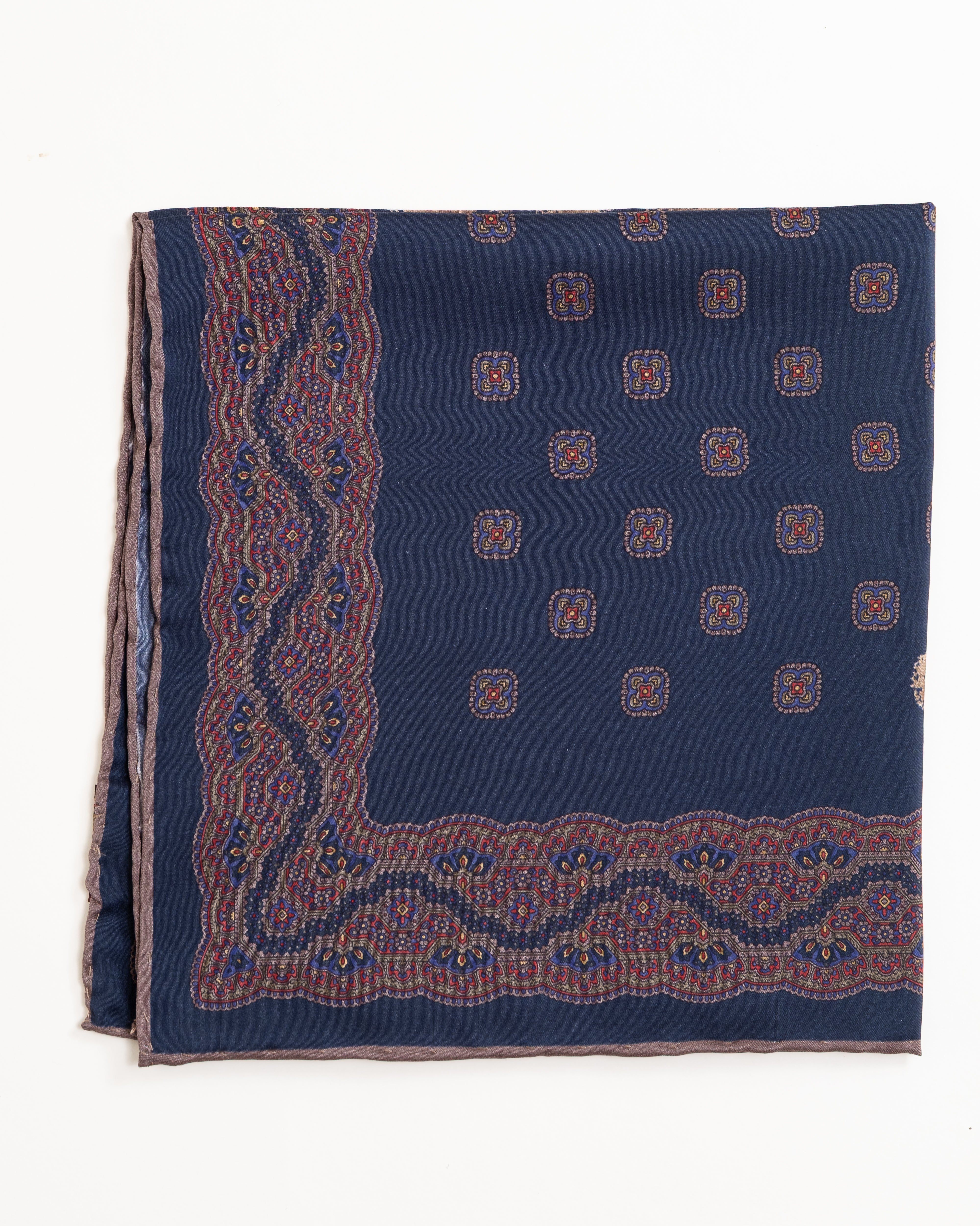 Pocket Square de Seda / Azul Marino