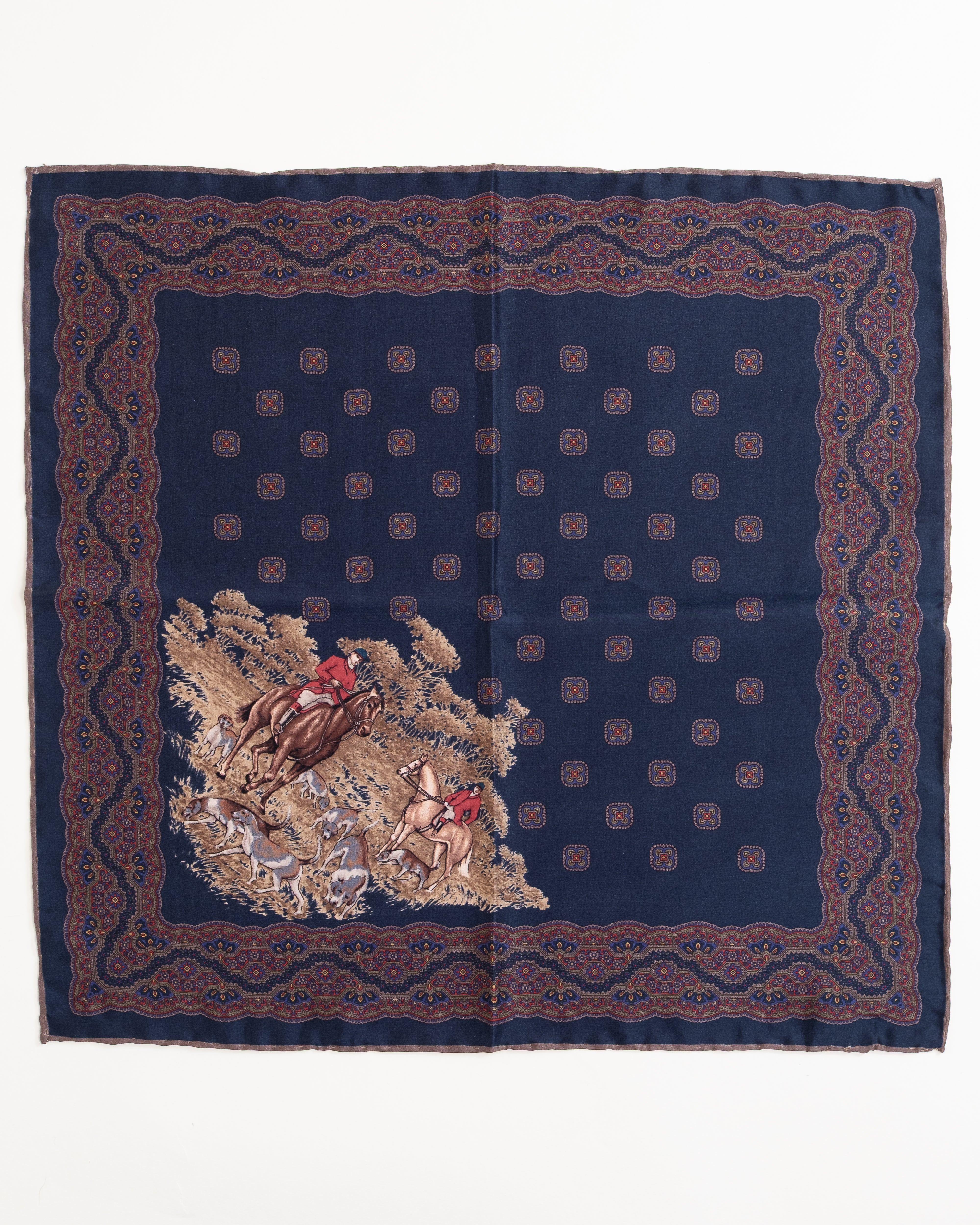 Pocket Square de Seda / Azul Marino