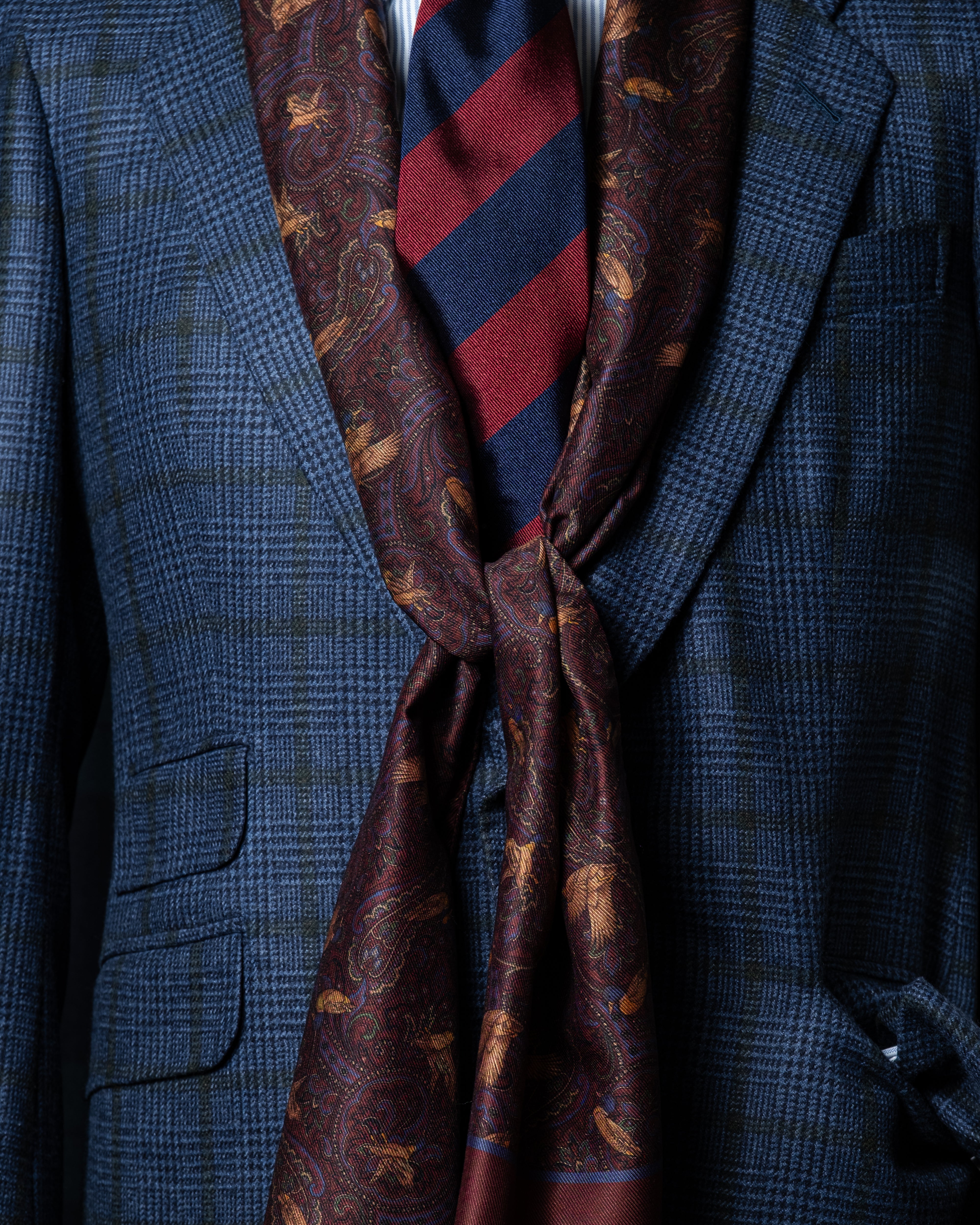 Fular de Seda Rojo - Casa Sartorial