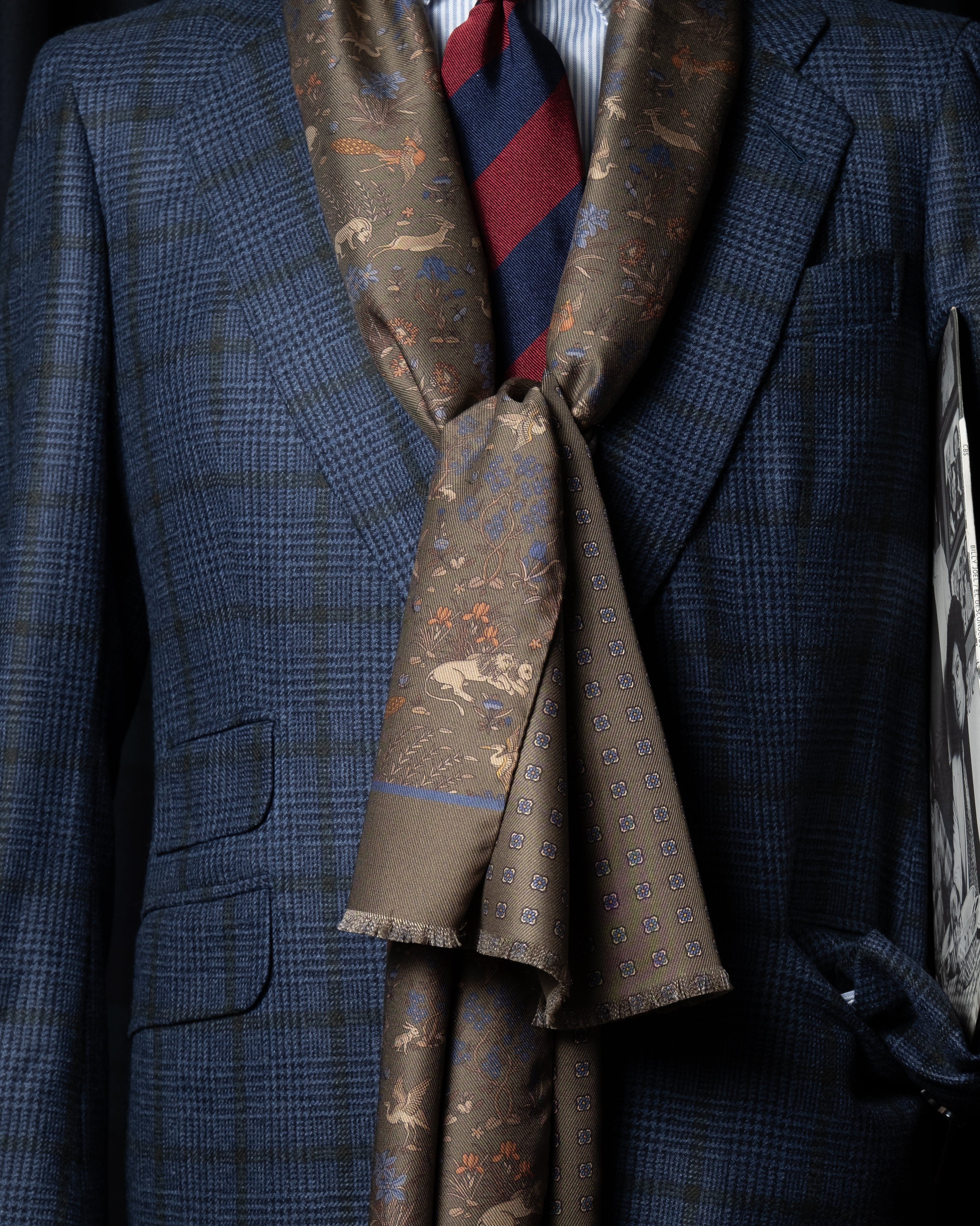 Fular de Seda Verde - Casa Sartorial