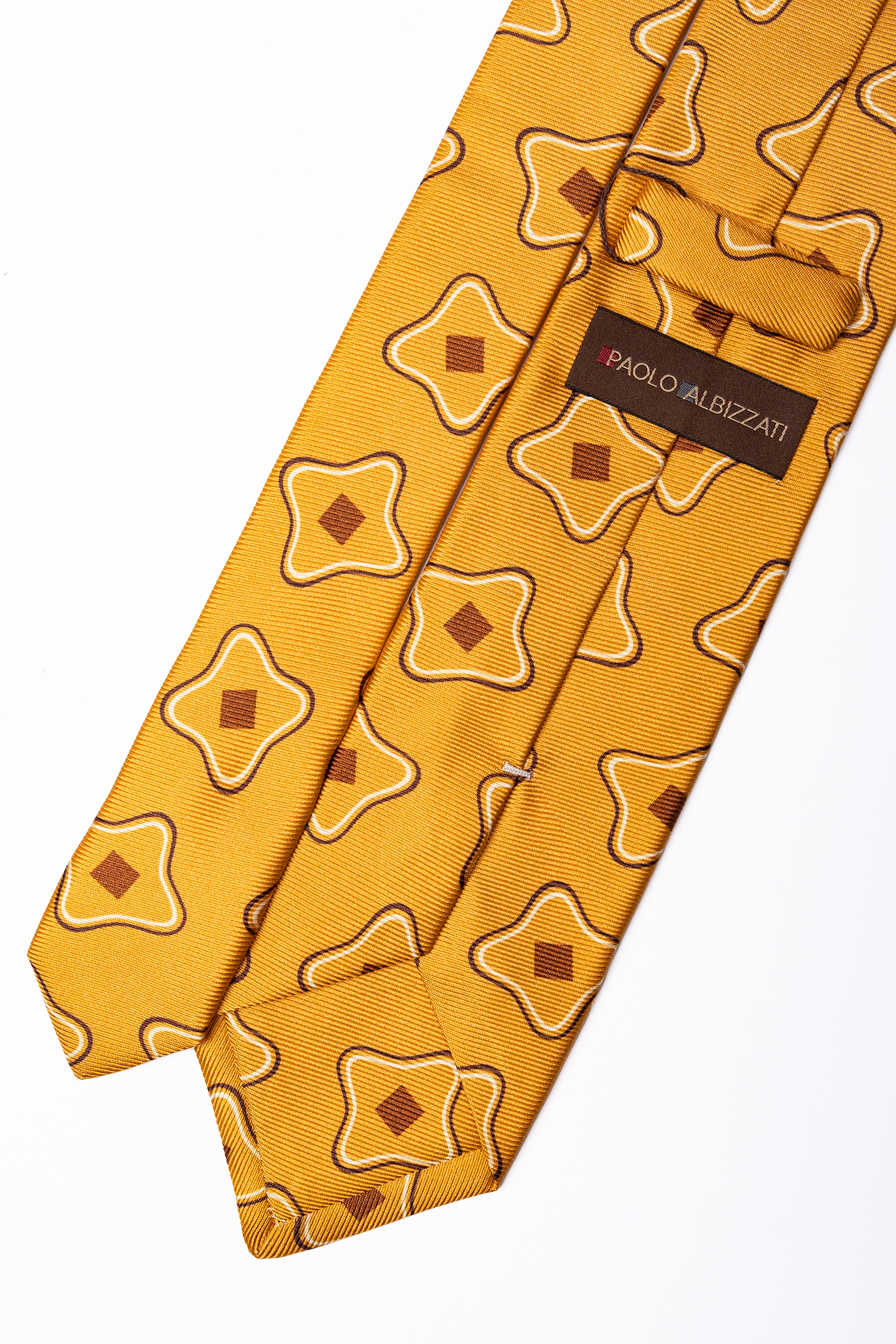 Corbata de seda amarillo / PAOLO ALBIZZATI