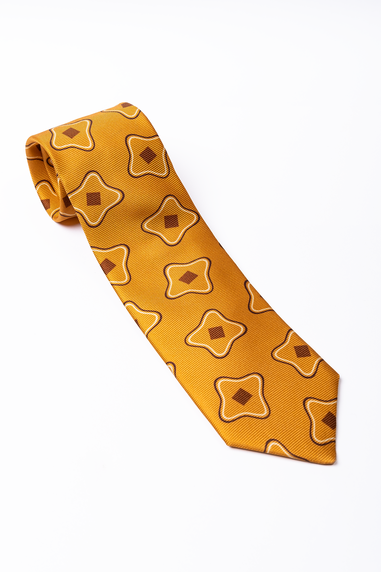 Corbata de seda amarillo / PAOLO ALBIZZATI