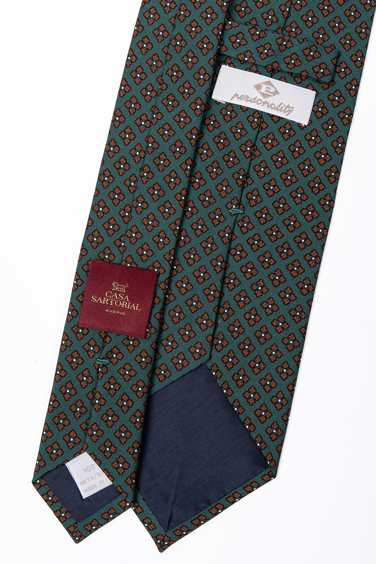 Corbata de Seda Celeste Flores / Personality