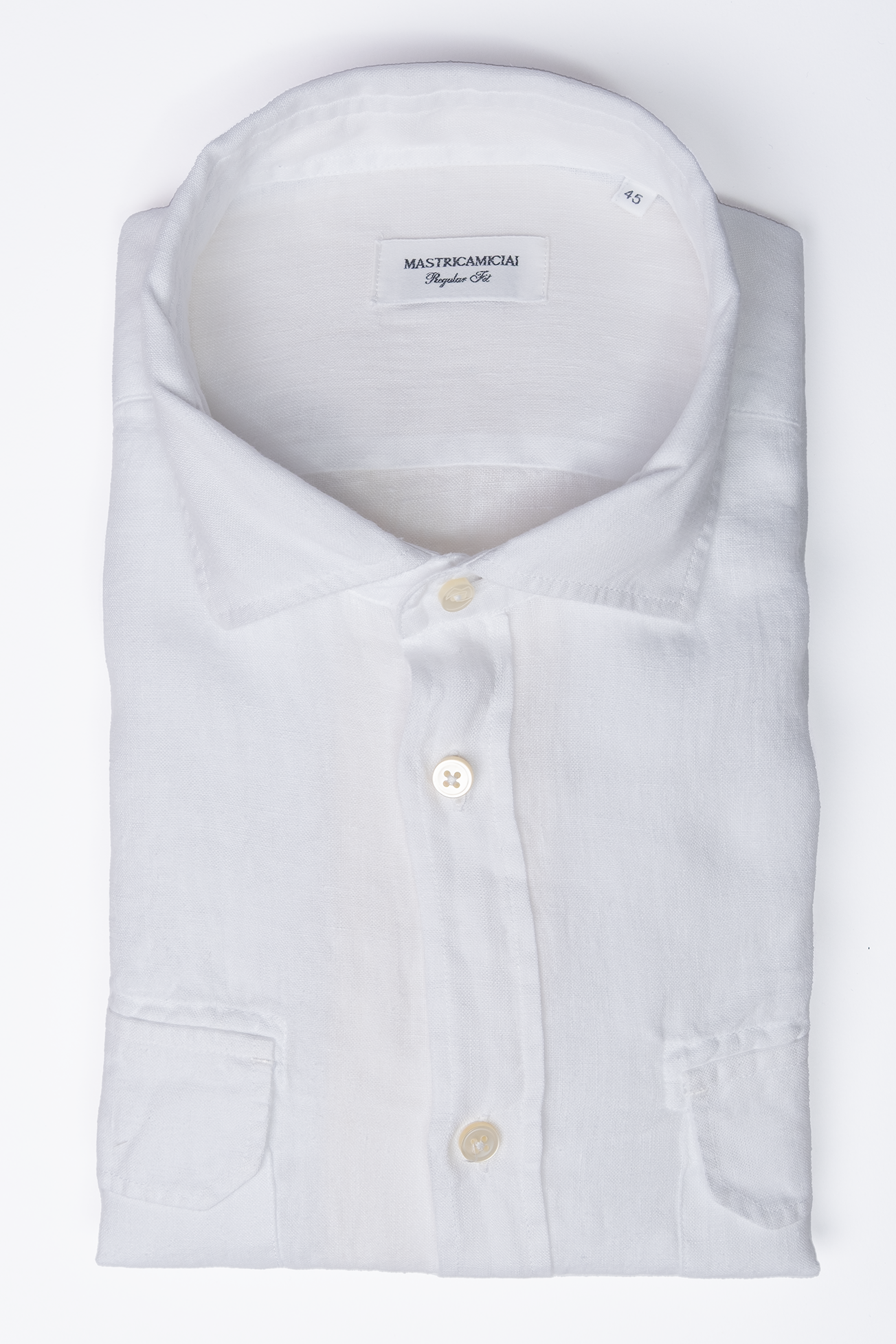 Camisa RTW Lino Blanca / Mastricamiciai