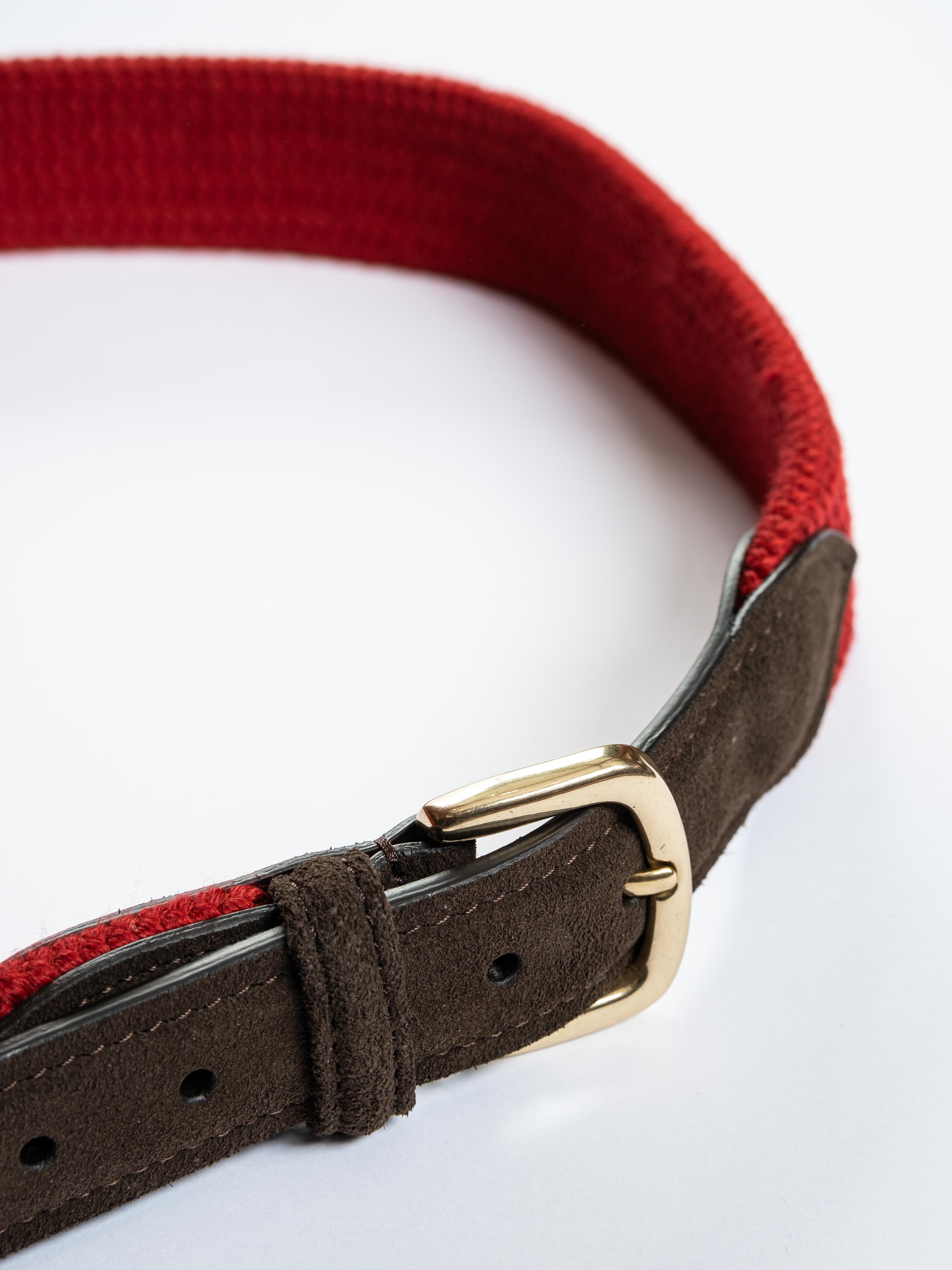 Cinturon de Piel & Elastico Lana Red / ANDERSON'S