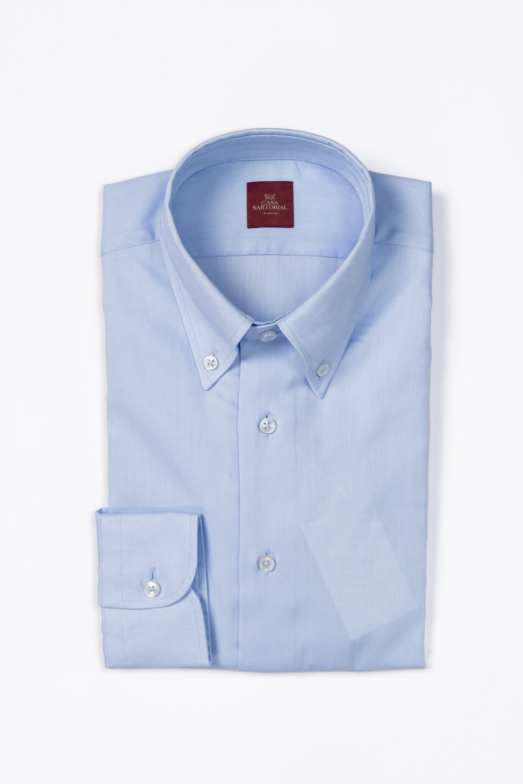Camisa RTW Algodón Oxford Botton Down Azul Celeste / CASA SARTORIAL