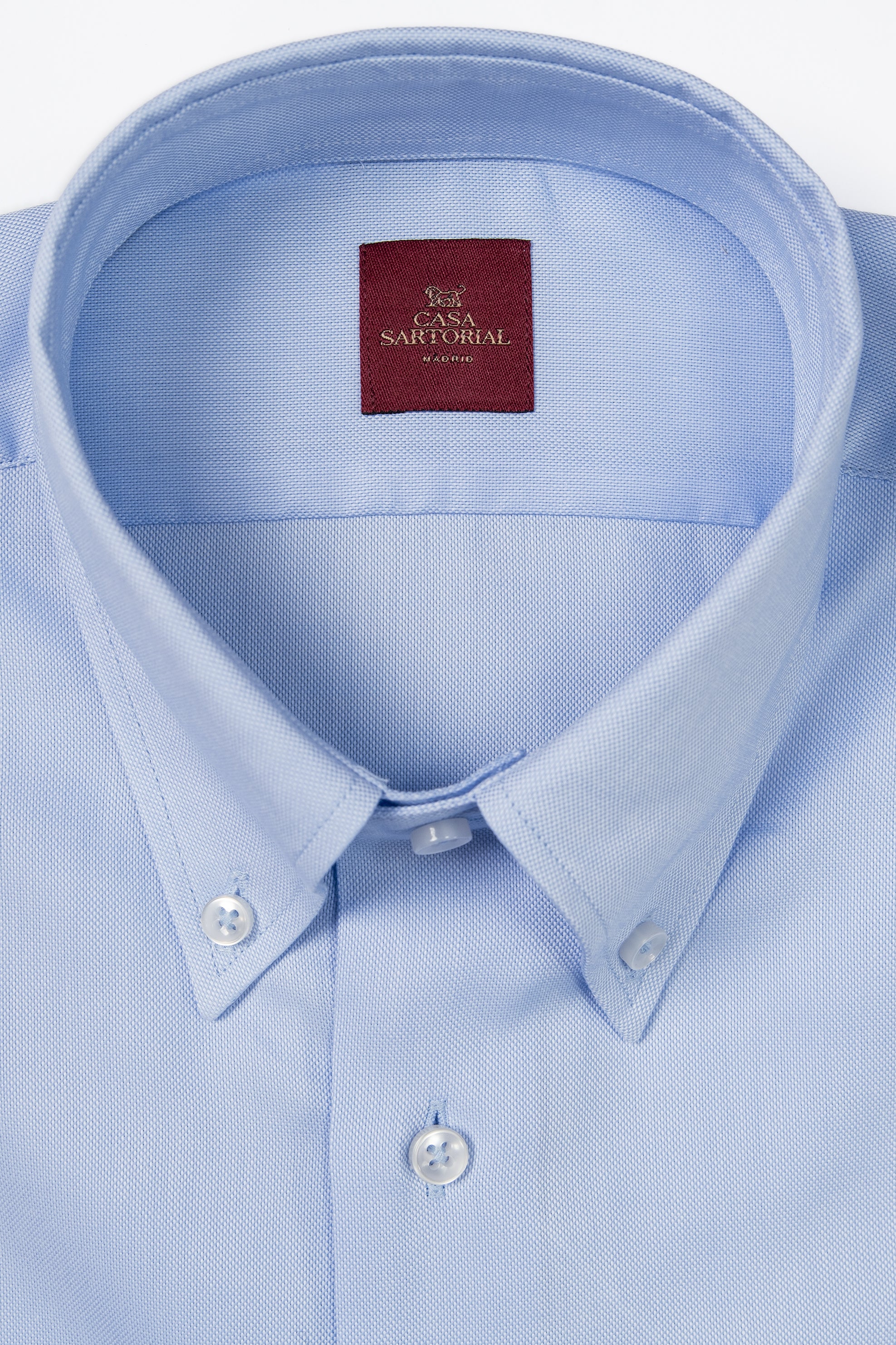 Camisa RTW Algodón Oxford Botton Down Azul Celeste / CASA SARTORIAL