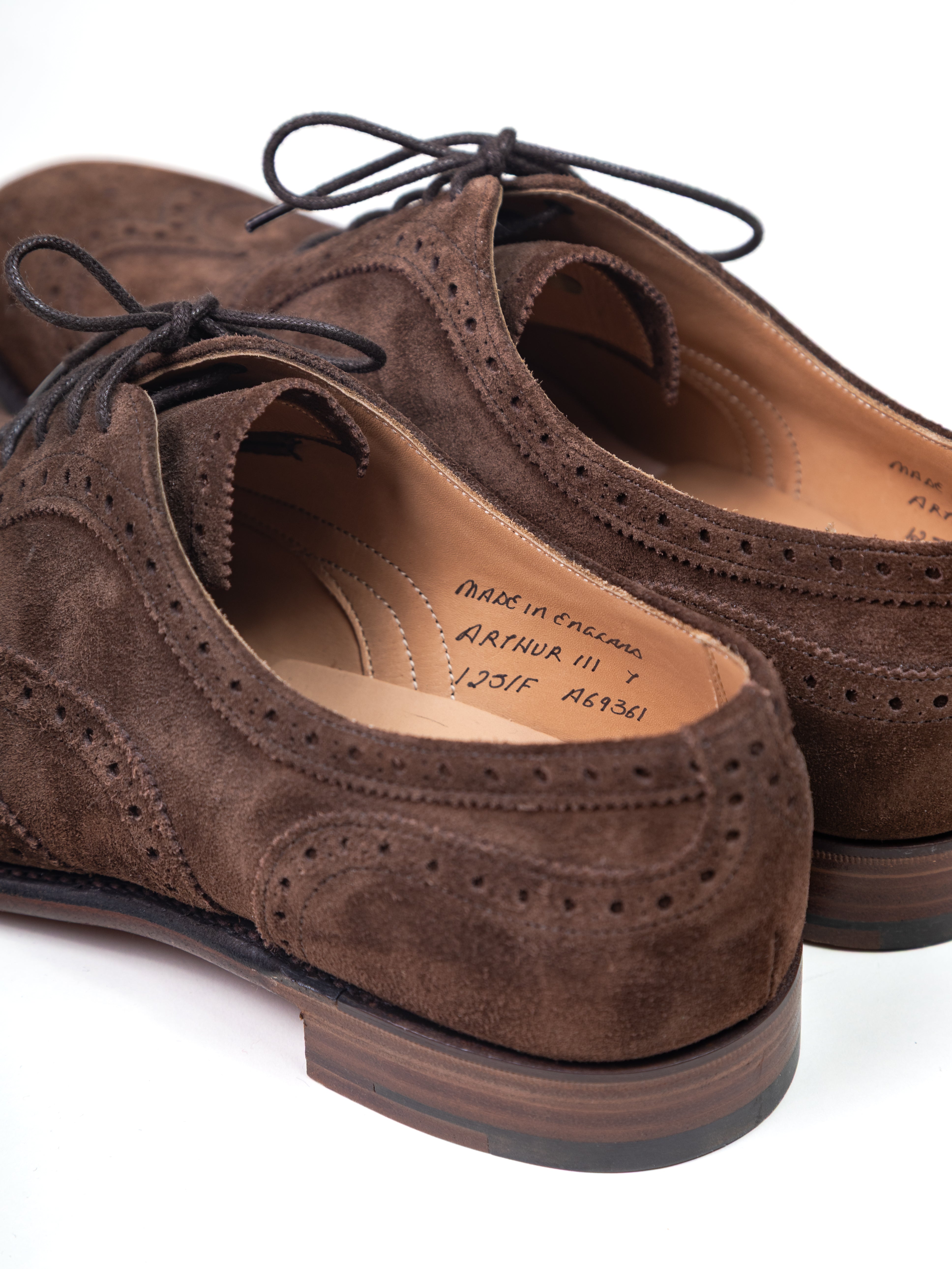 Shoes Arthur III Oxford Brogue in Plough Suede /  JOSEPH CHEANEY