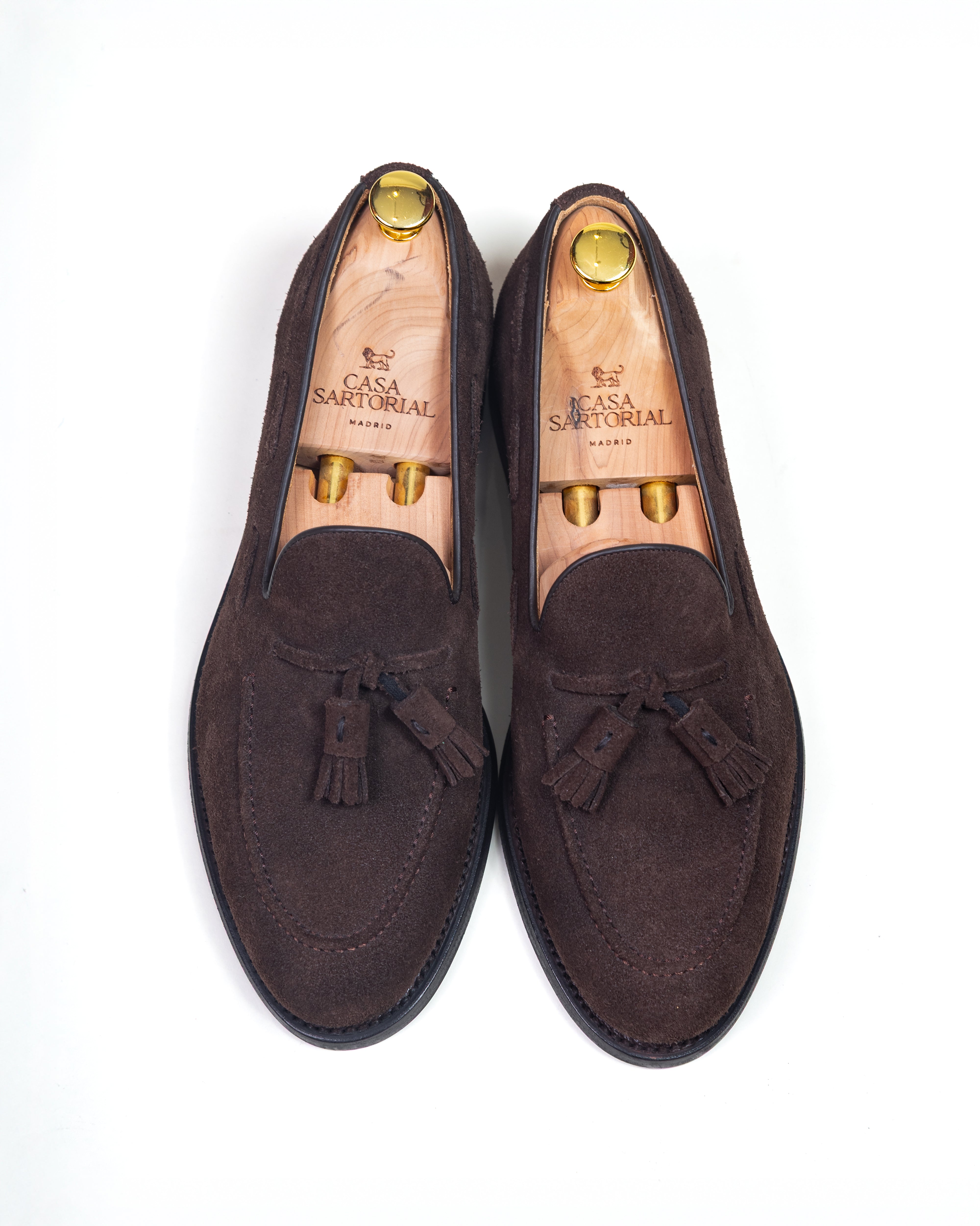 Tassel Loafer Brown Suede / CASA SARTORIAL