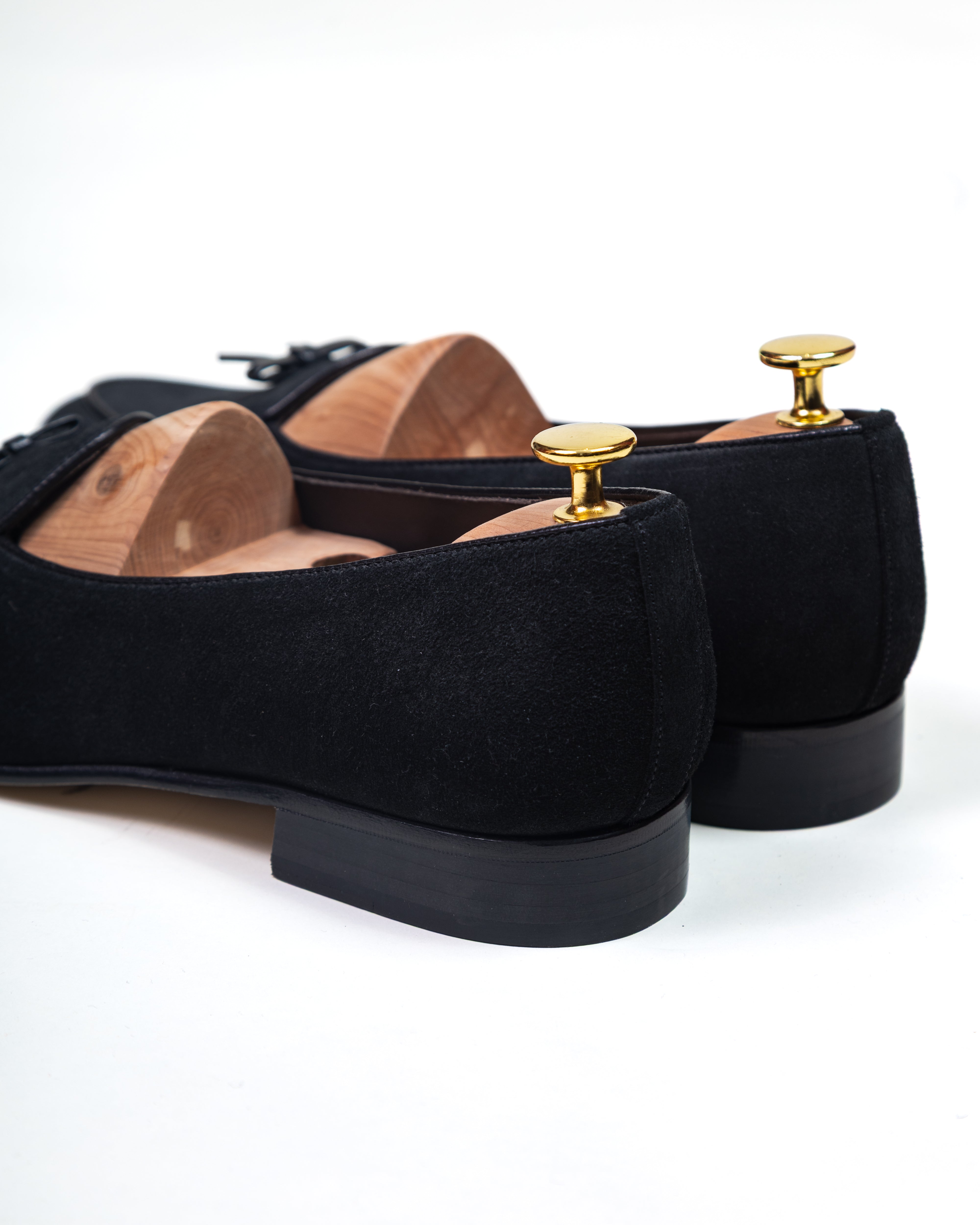 Belgian Loafer Black Suede / CASA SARTORIAL