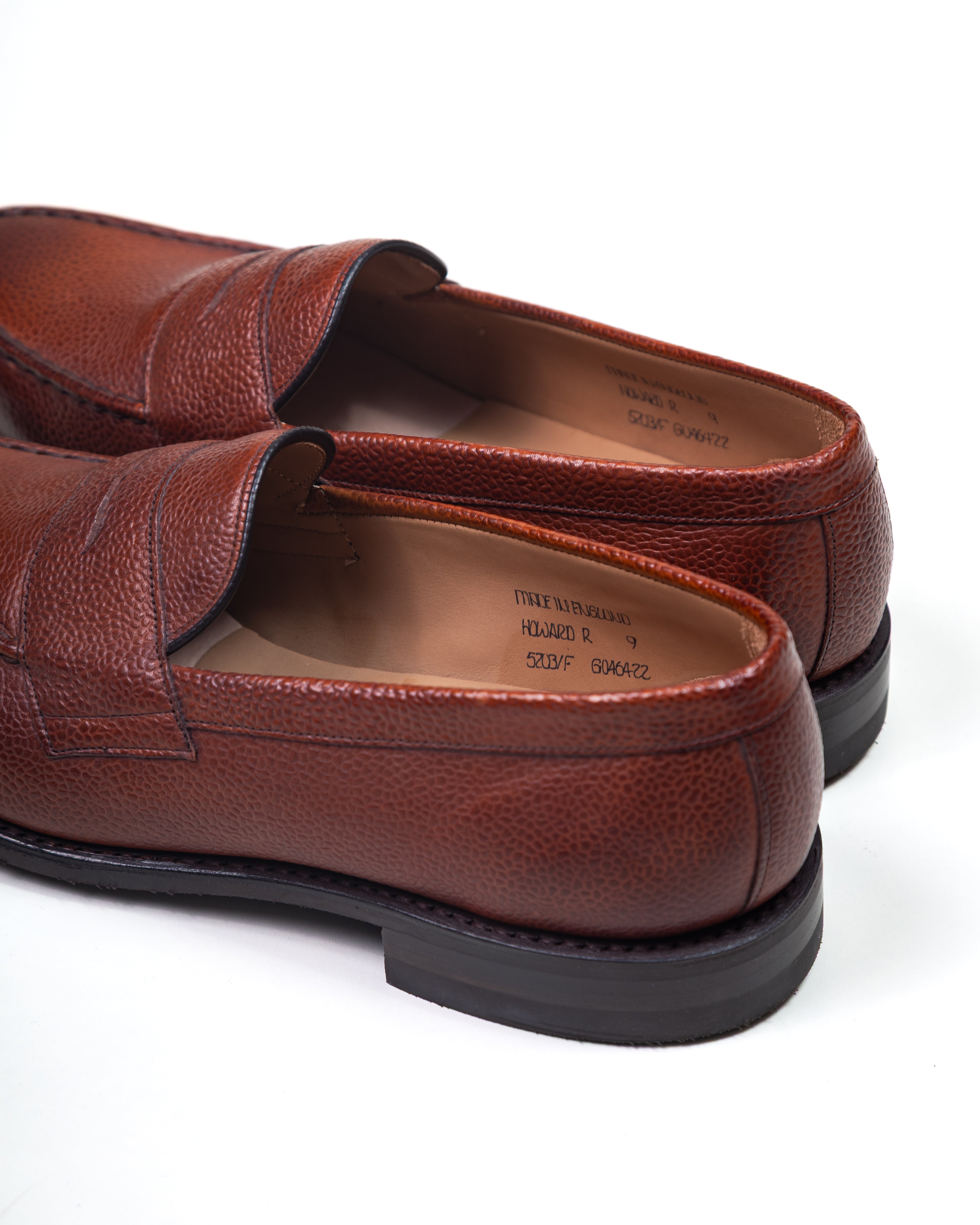 Howard R Loafer in Mahogany Grain Leather / JOSEPH CHEANEY