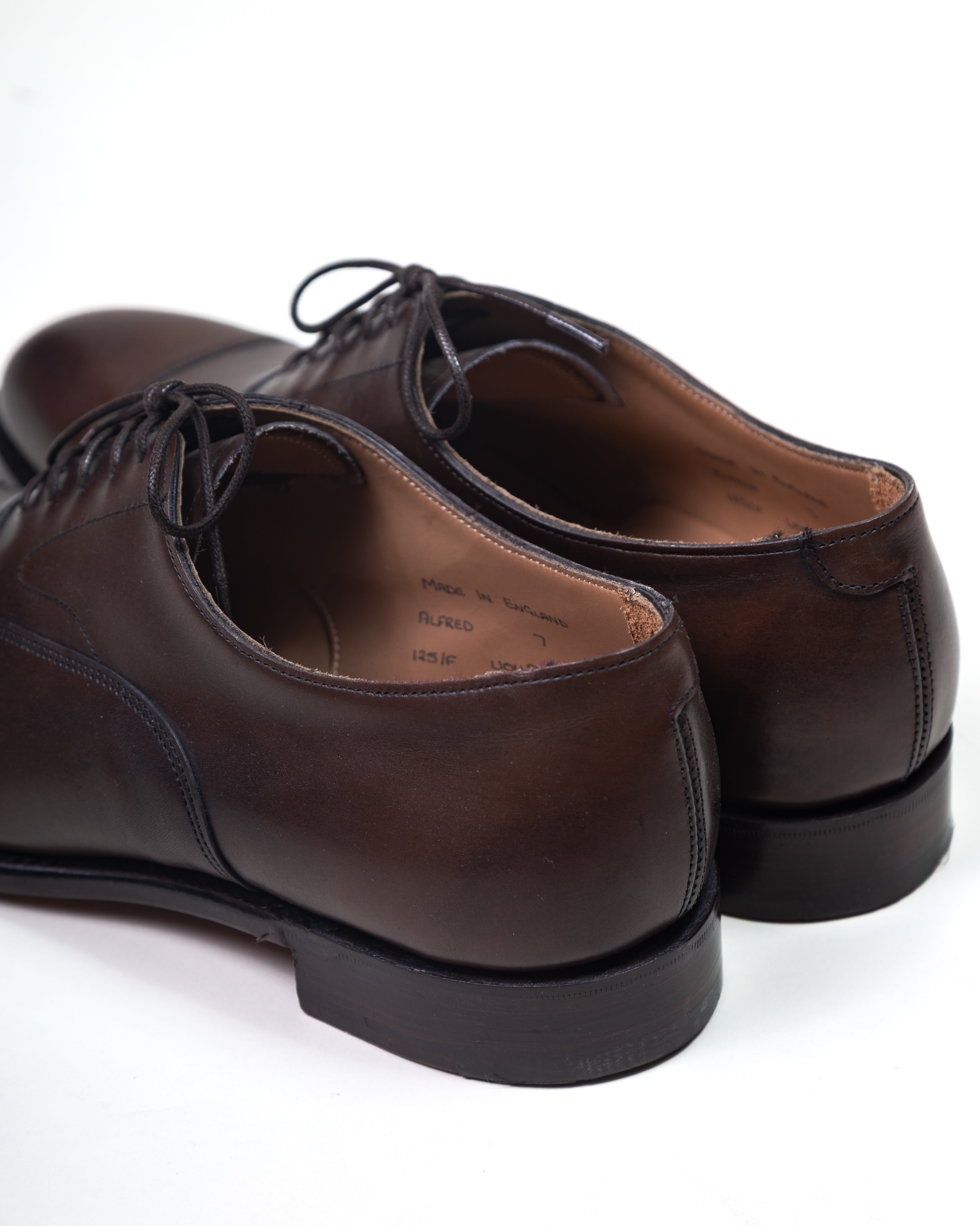 Shoes Alfred Capped Oxford in Mocha Calf Leather /  JOSEPH CHEANEY