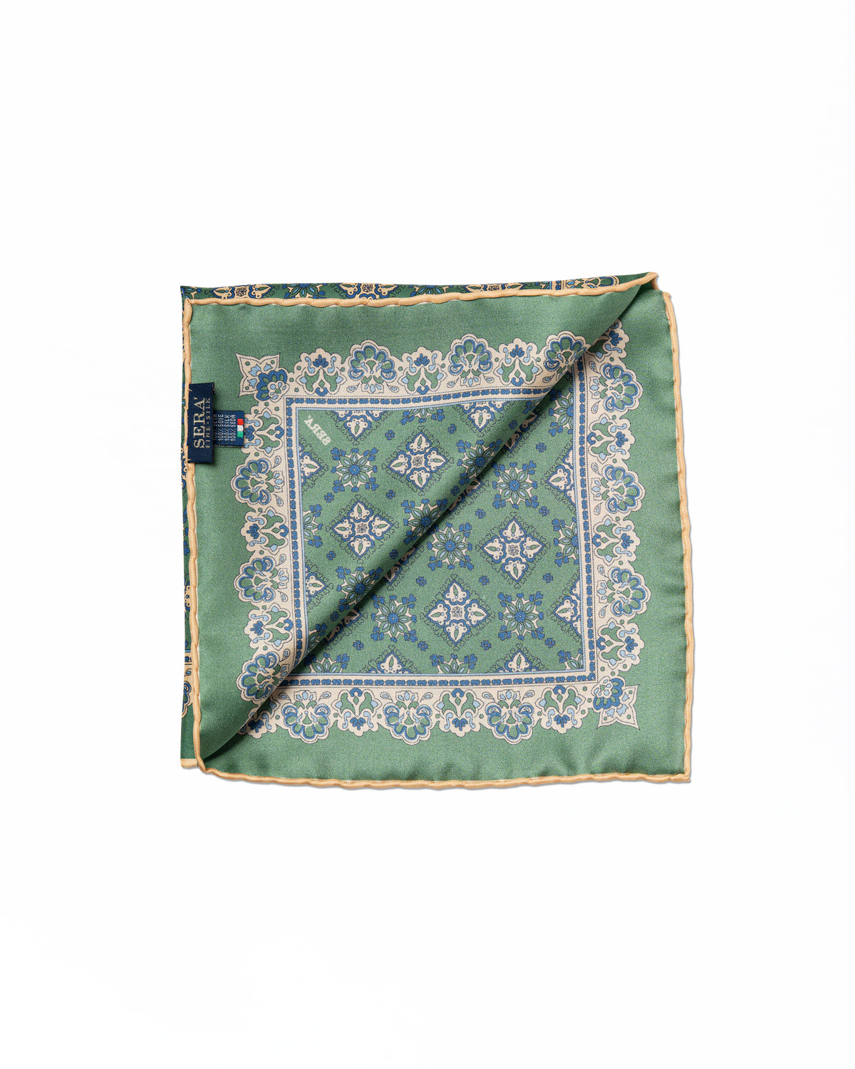 Pocket Square Verde | Serà Fine Silk