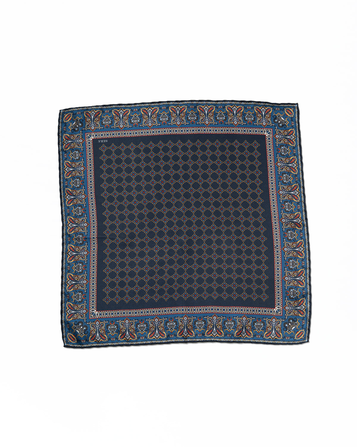 Pocket Square Azul Marino  | Serà Fine Silk