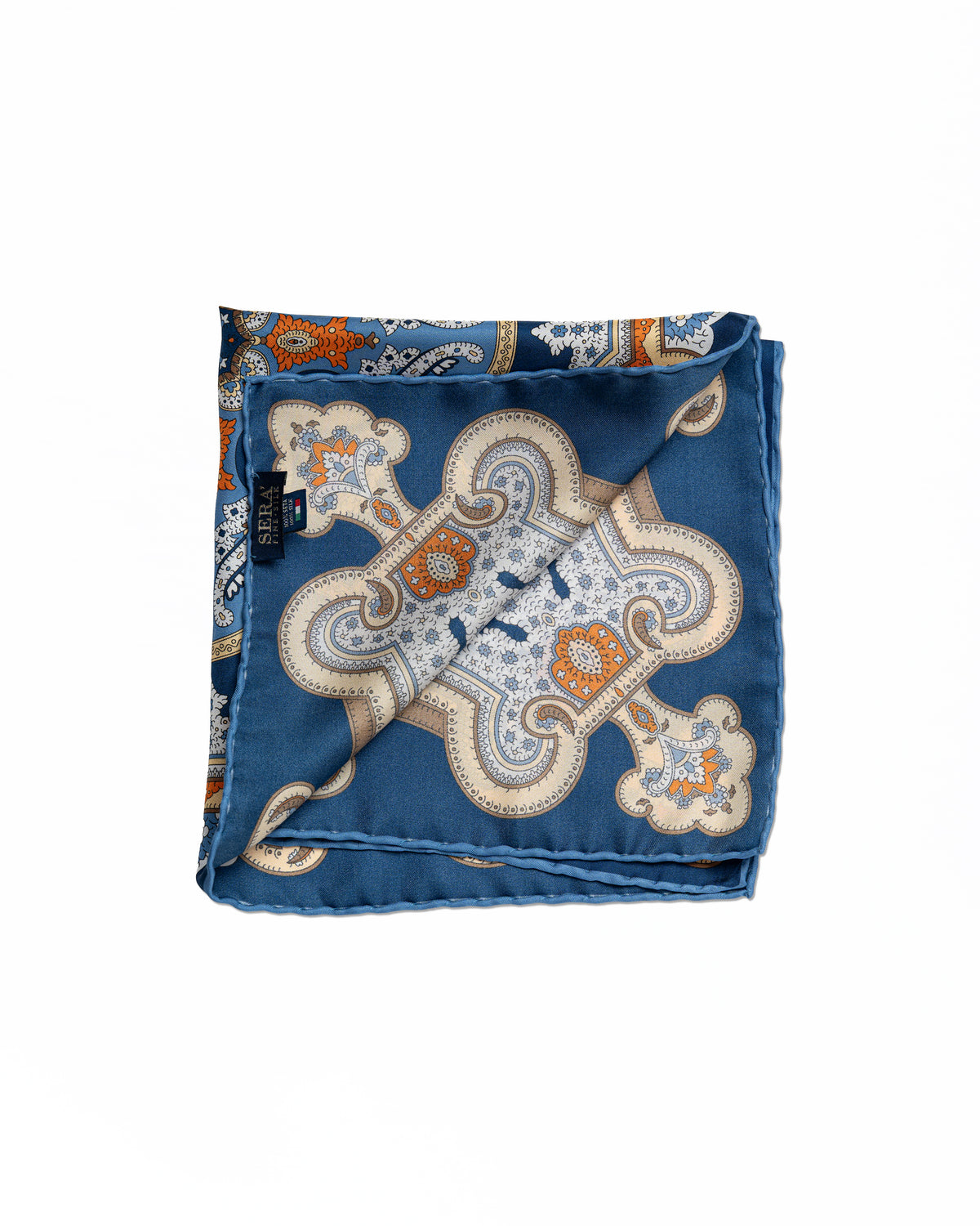 Pocket Square Azul | Serà Fine Silk